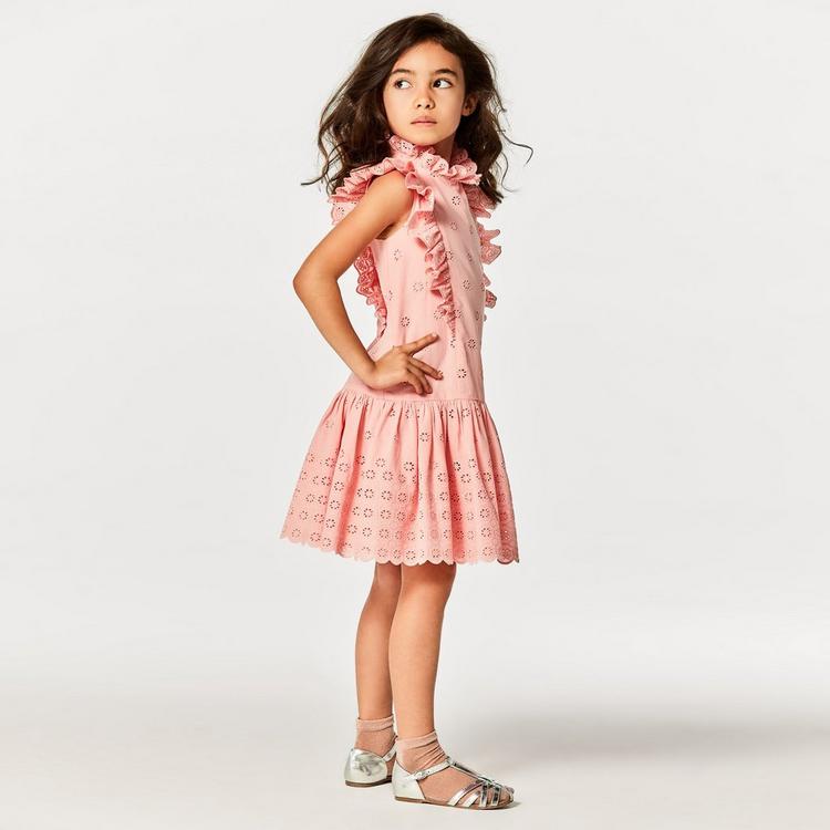 Collections Coral Eyelet Ruffle Dress by Janie and Jack