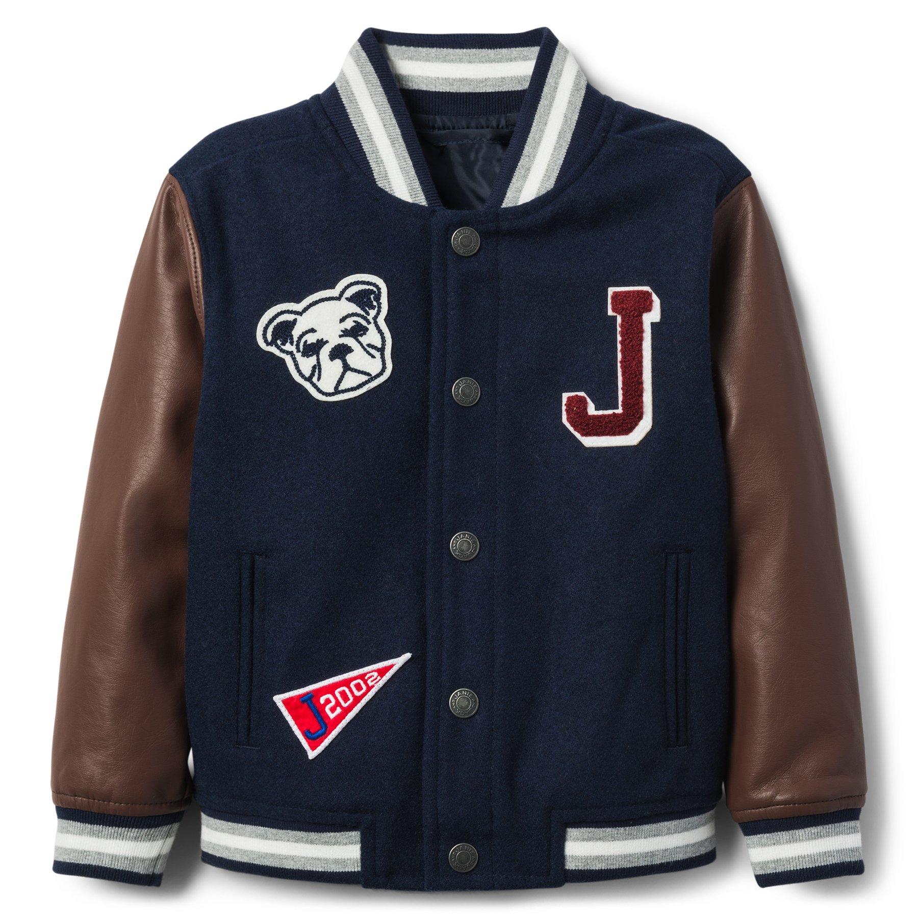 baby girl varsity jacket