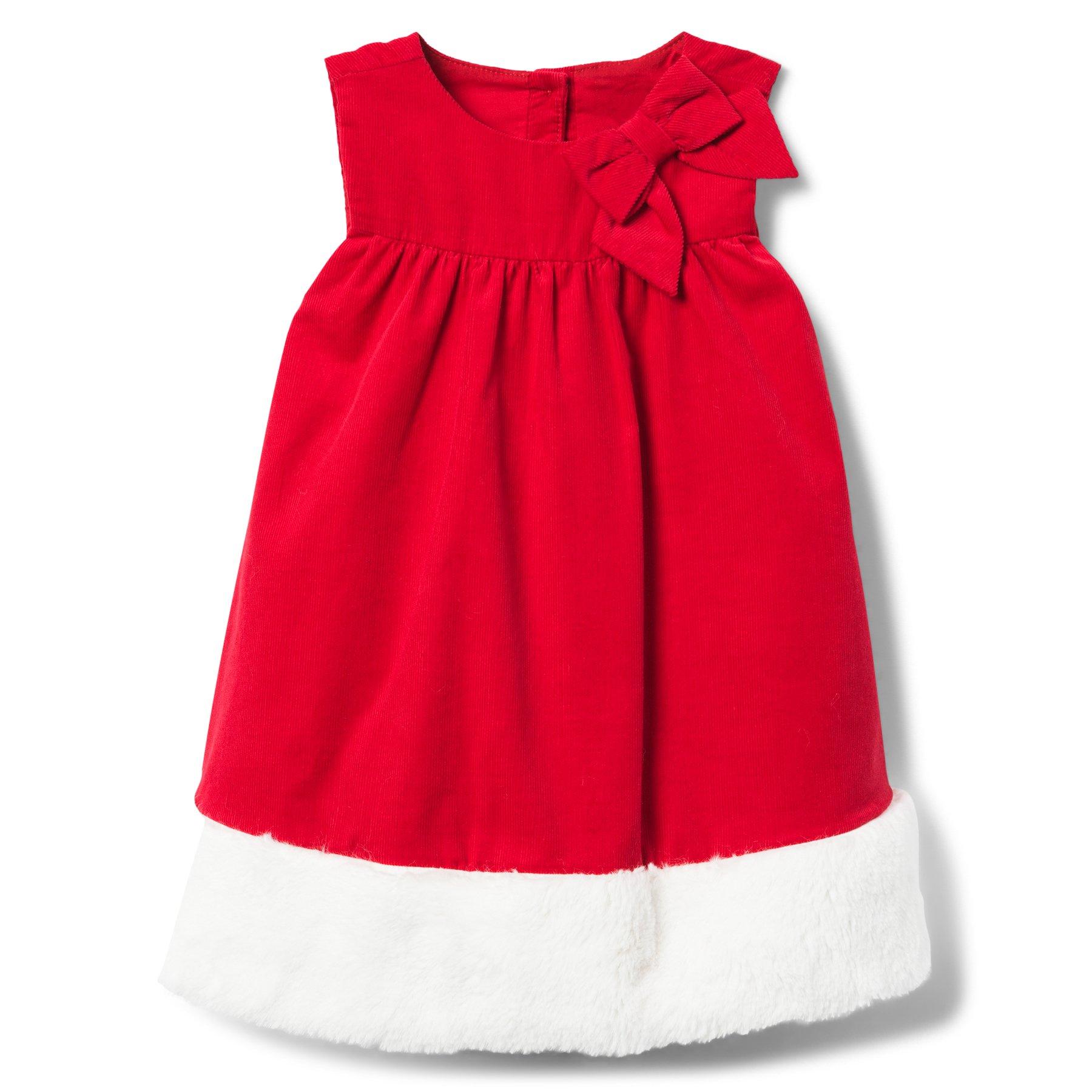 Faux Fur Trim Dress image number 0