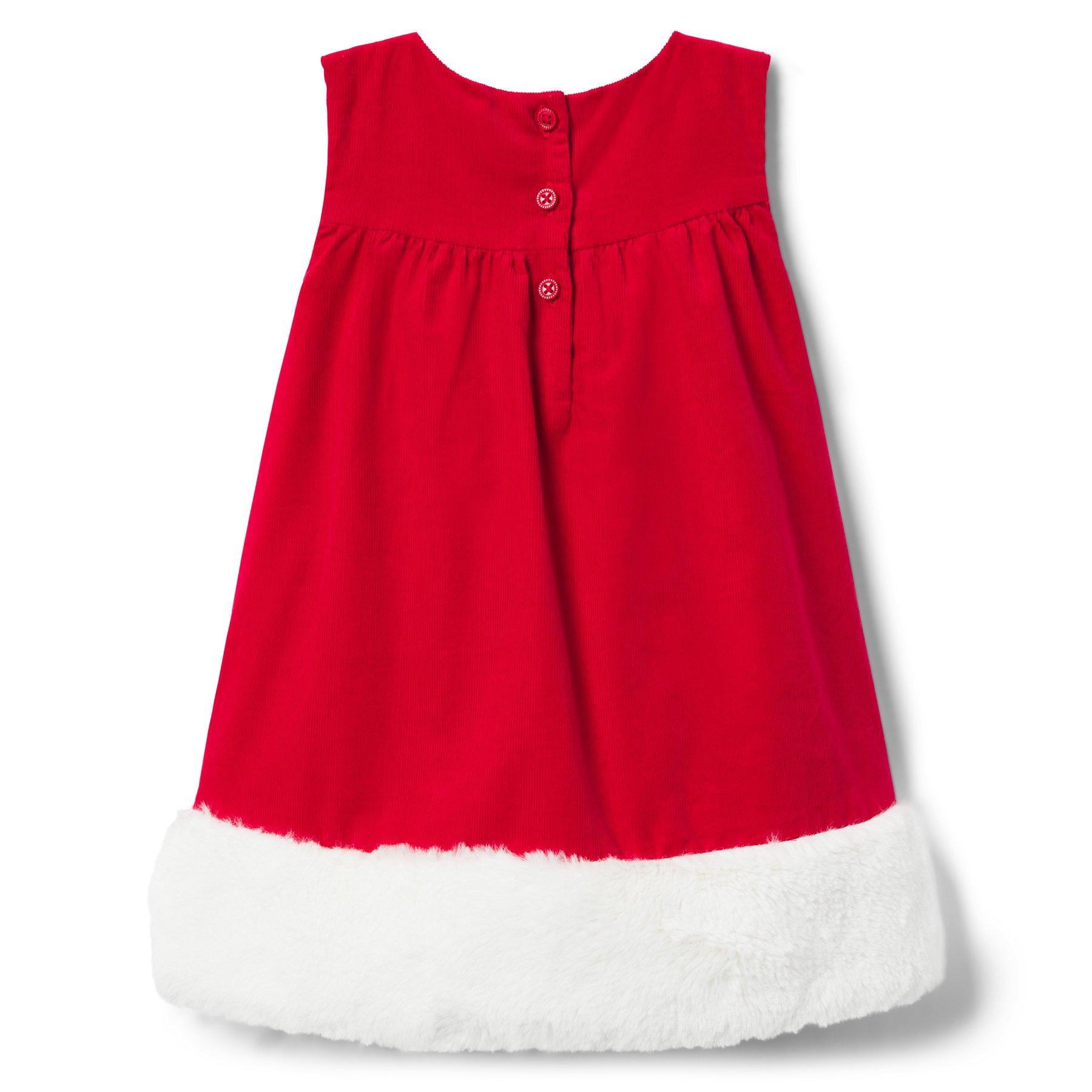 Faux Fur Trim Dress image number 1
