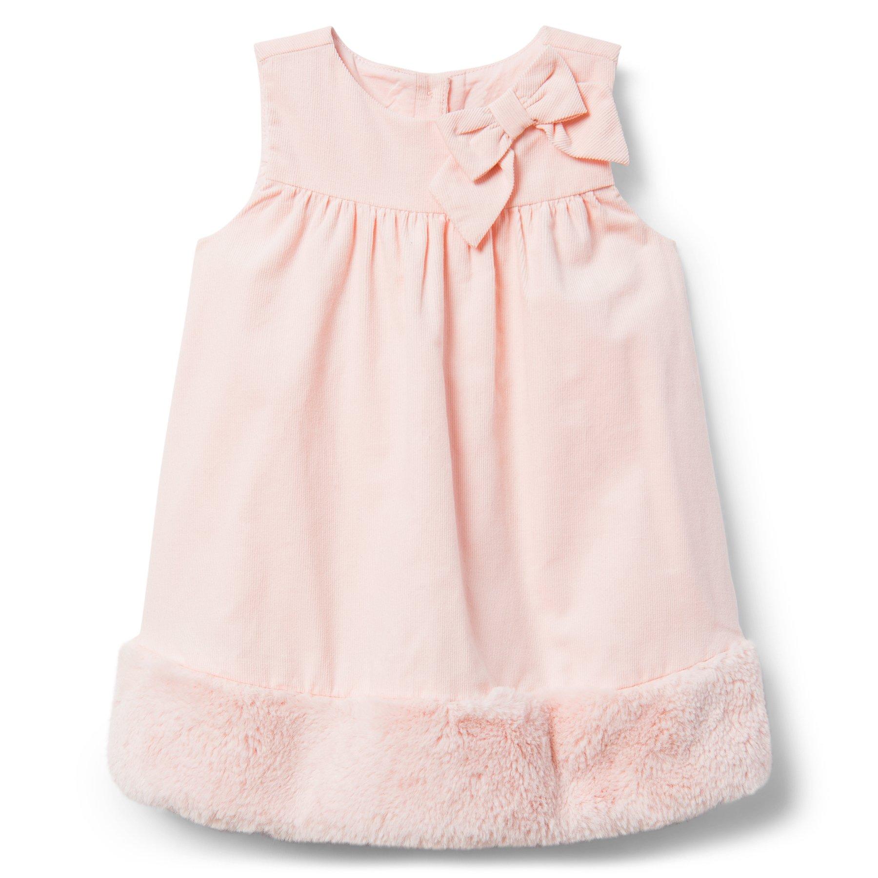 Faux Fur Trim Dress image number 0