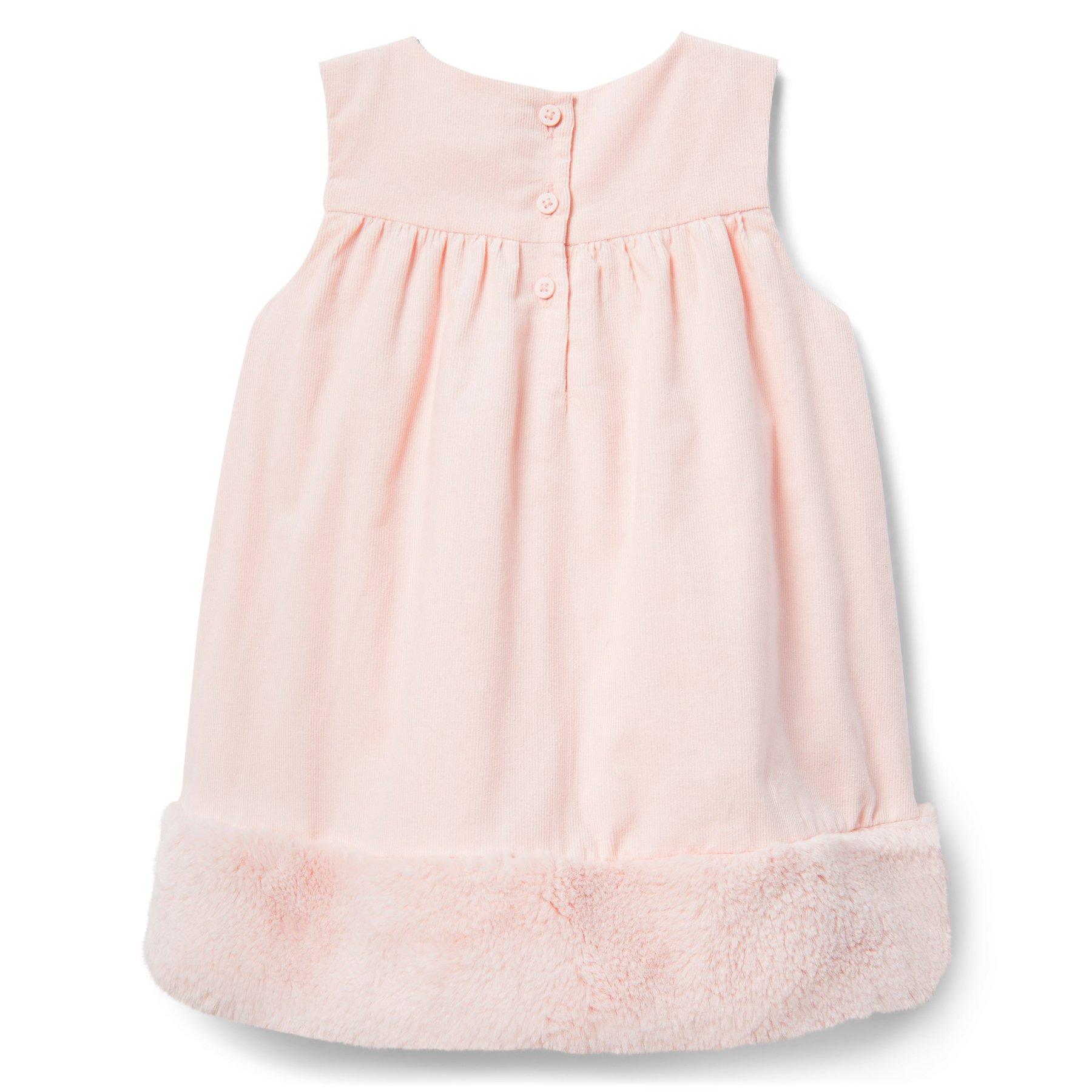 Faux Fur Trim Dress image number 1