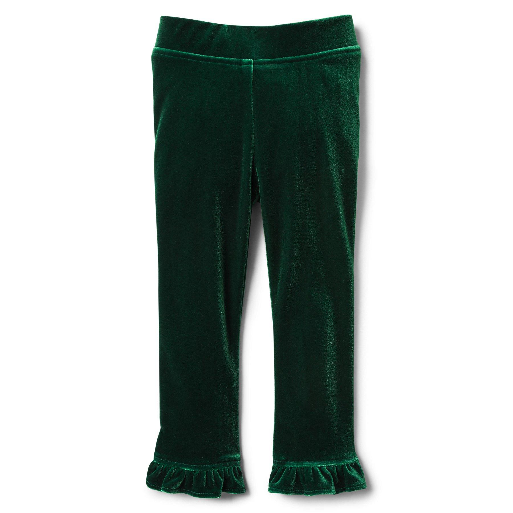 Girl Emerald Velvet Legging by Janie and Jack