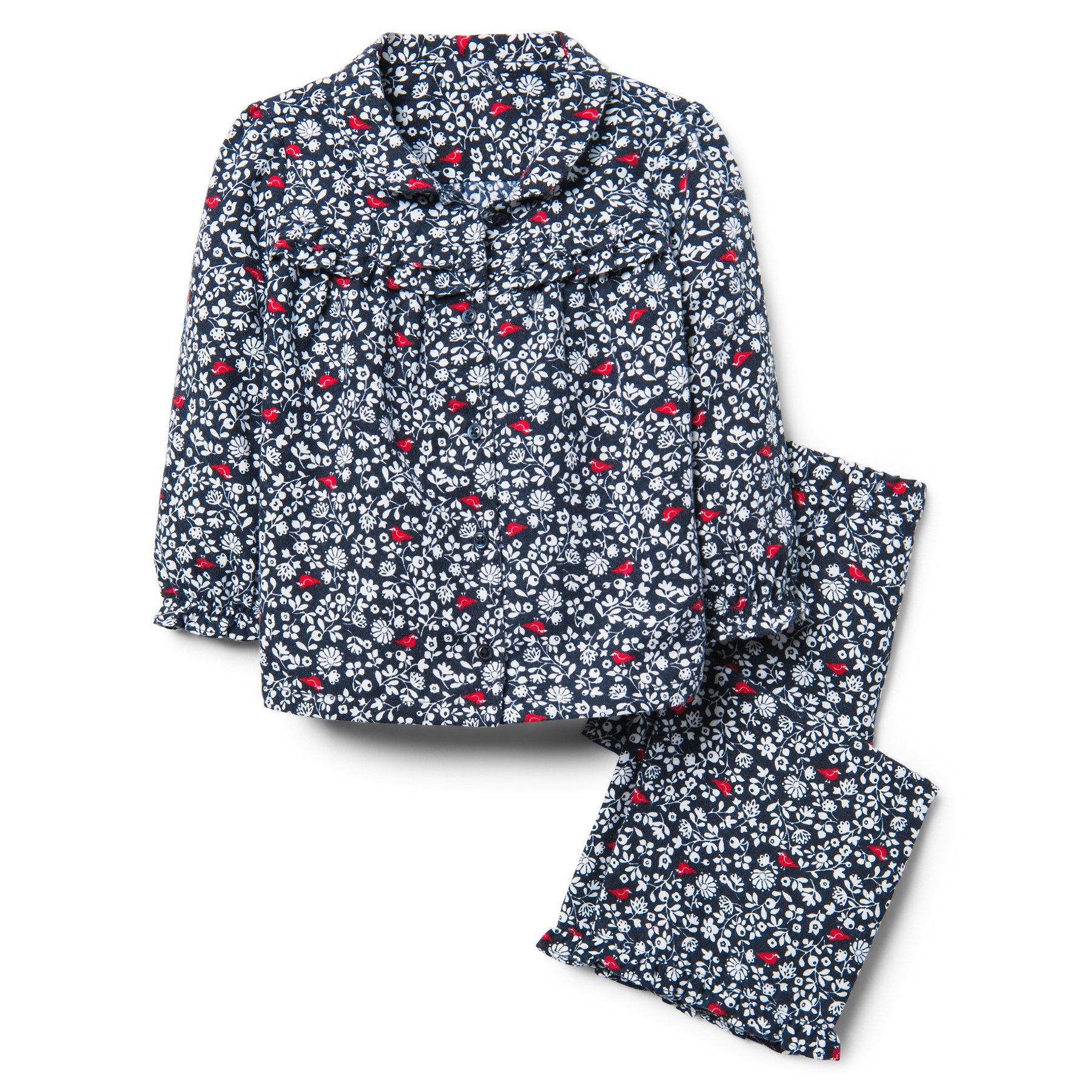 Floral Bird Pajama Set image number 0