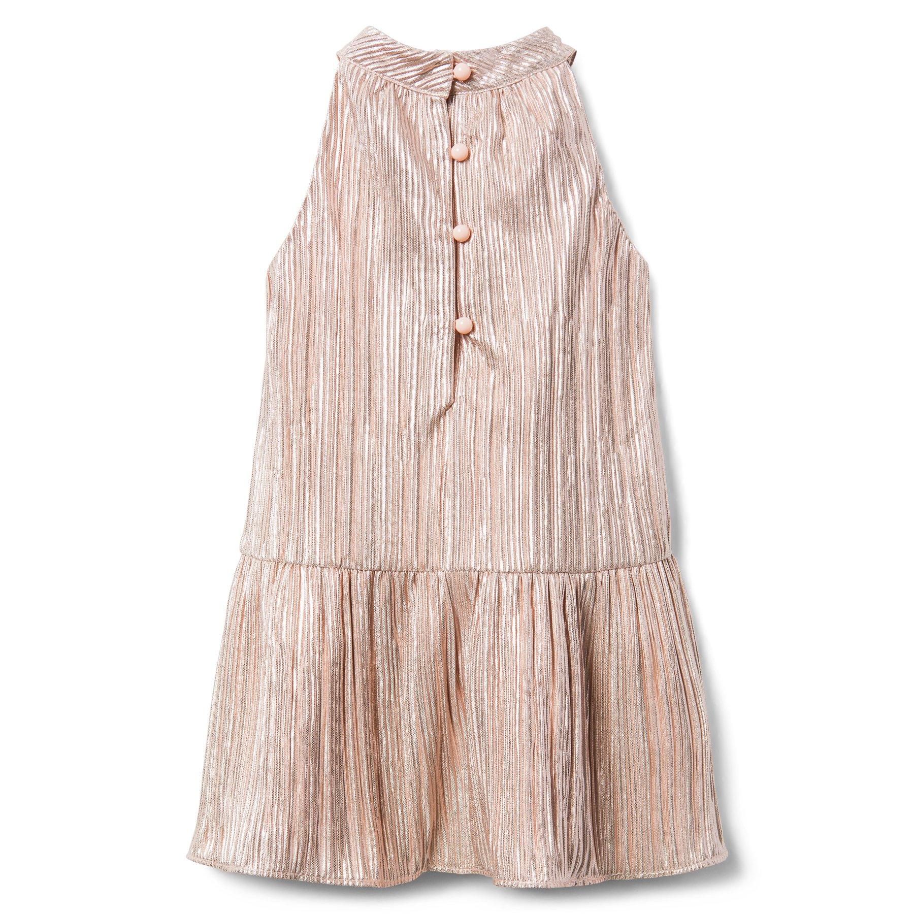 Metallic Dropwaist Dress image number 1