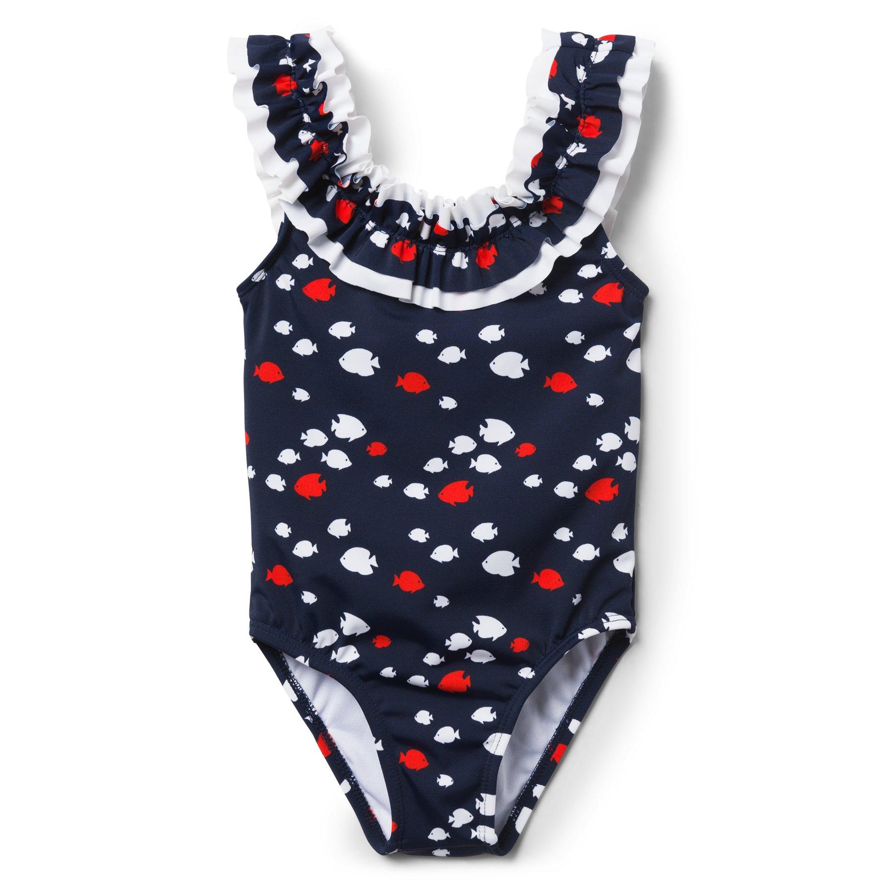 Fish Print Swimsuit image number 0