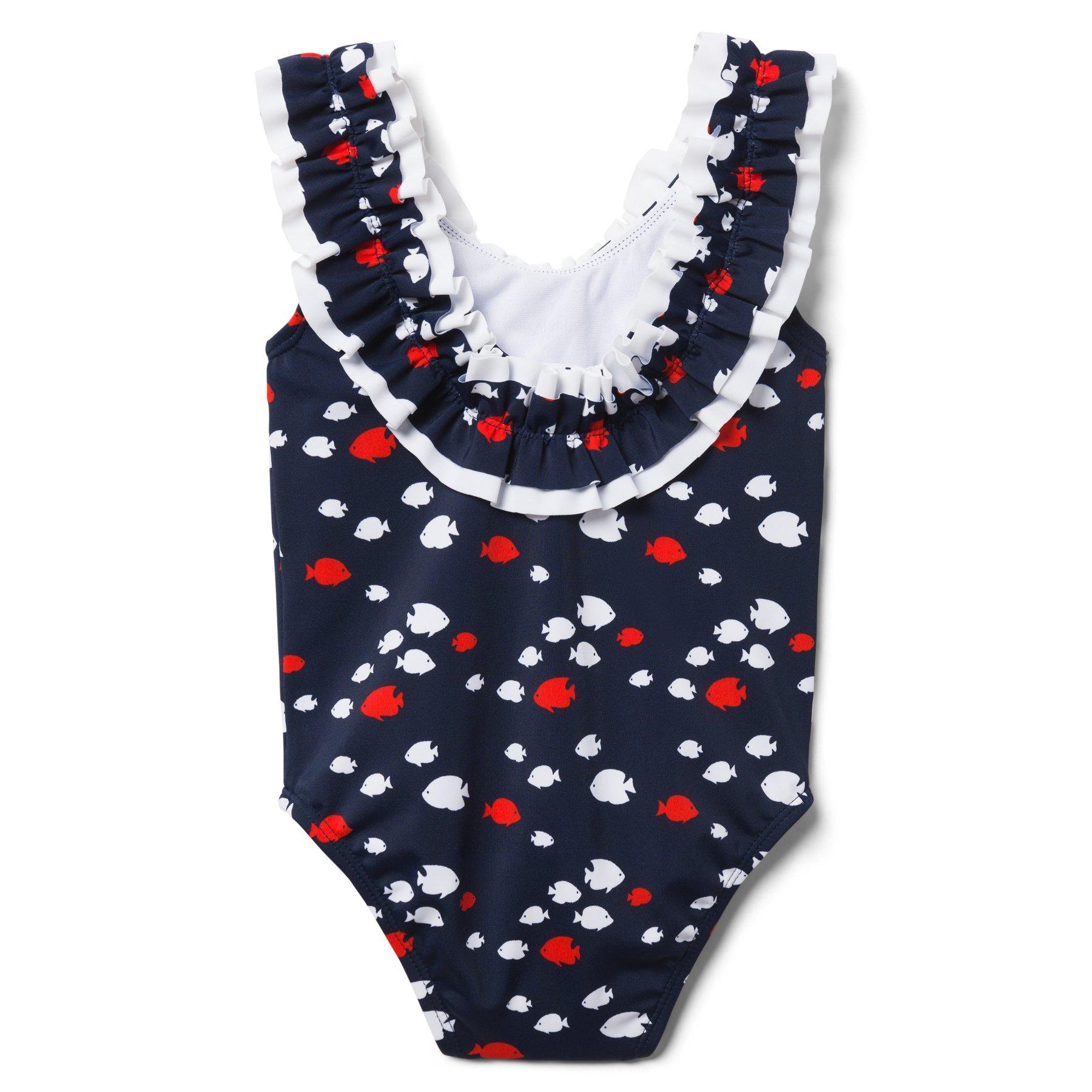 Fish Print Swimsuit image number 1