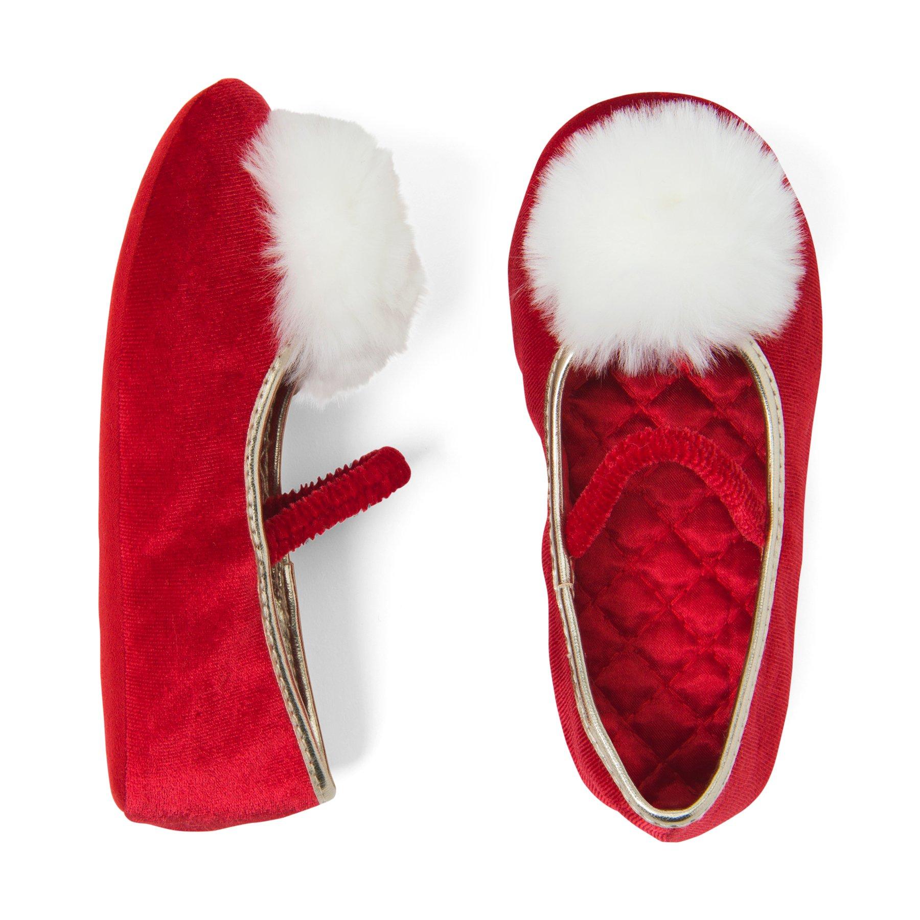 Velvet Pom-Pom Slipper  image number 0