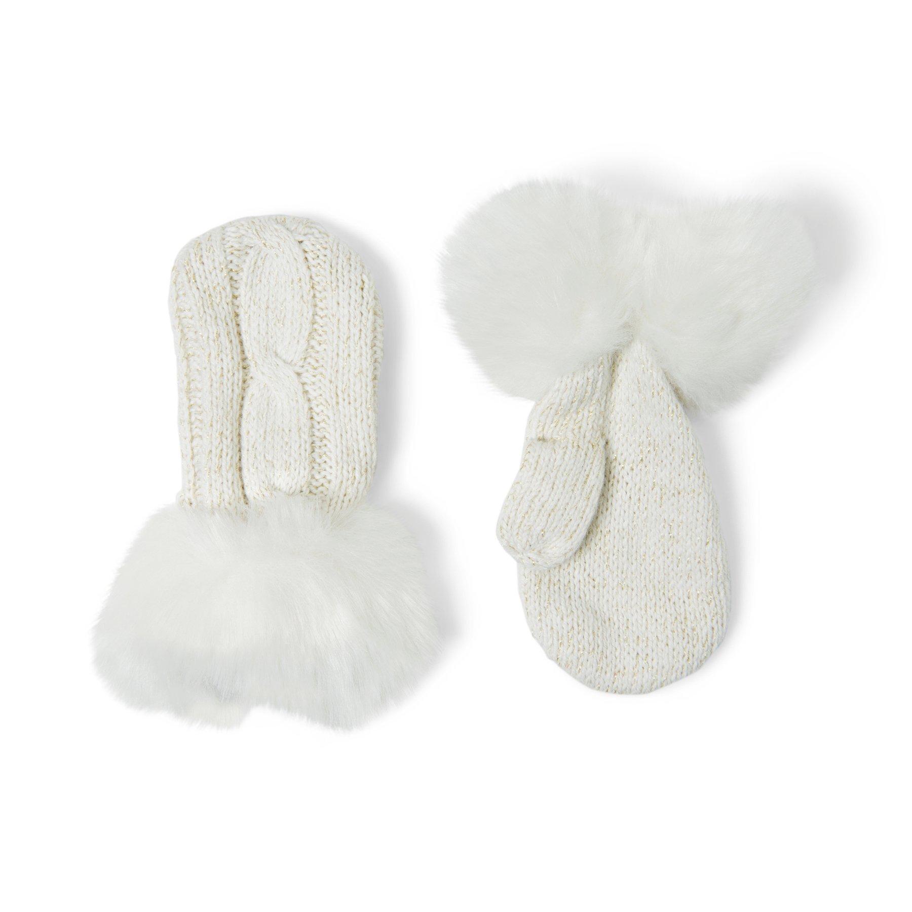 Faux Fur Trim Mitten image number 0