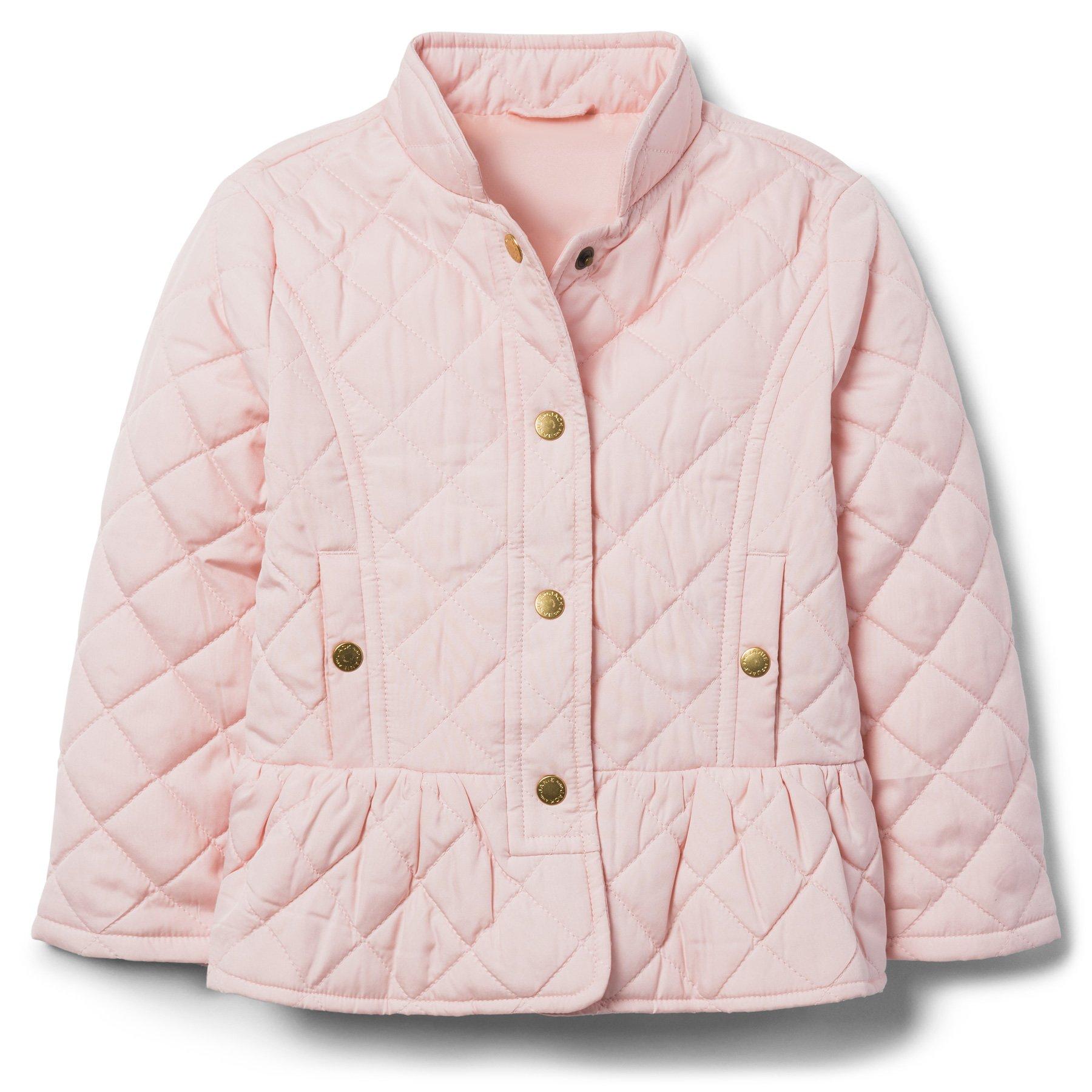 Girl Blush Quilted Peplum Jacket by Janie and Jack