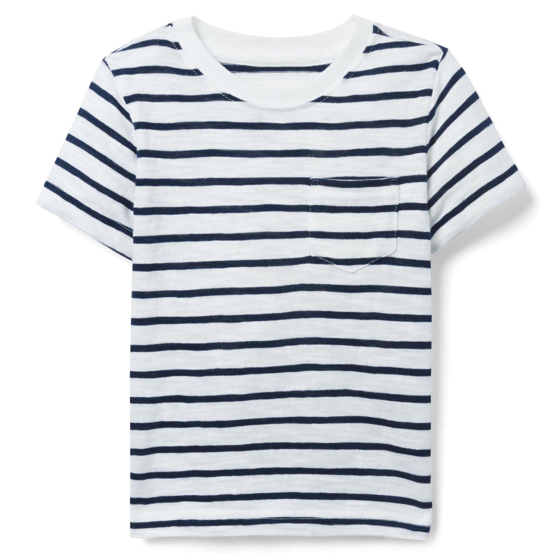 Striped Slub Pocket Tee image number 0