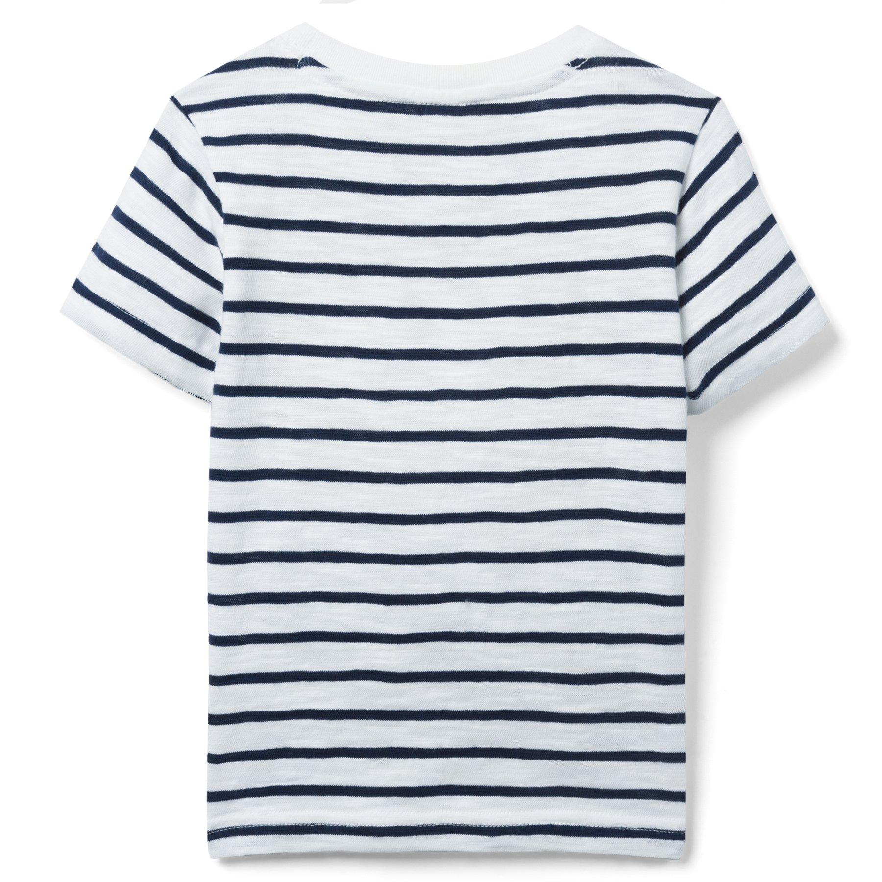 Striped Slub Pocket Tee image number 1