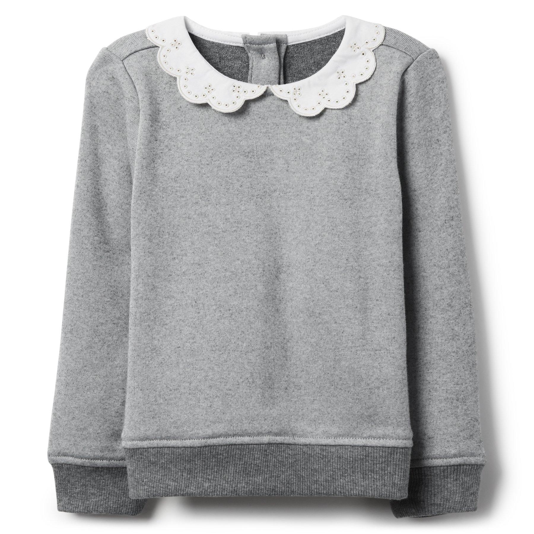 Eyelet Collar Sweatshirt image number 0