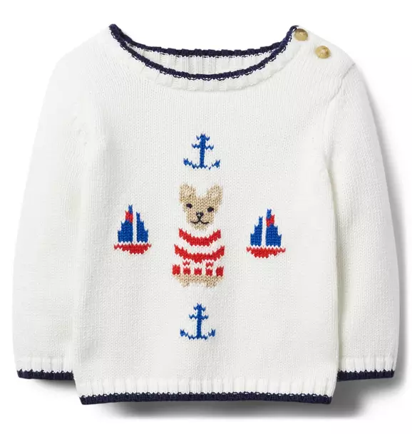 Nautical French Bulldog Sweater  image number 0