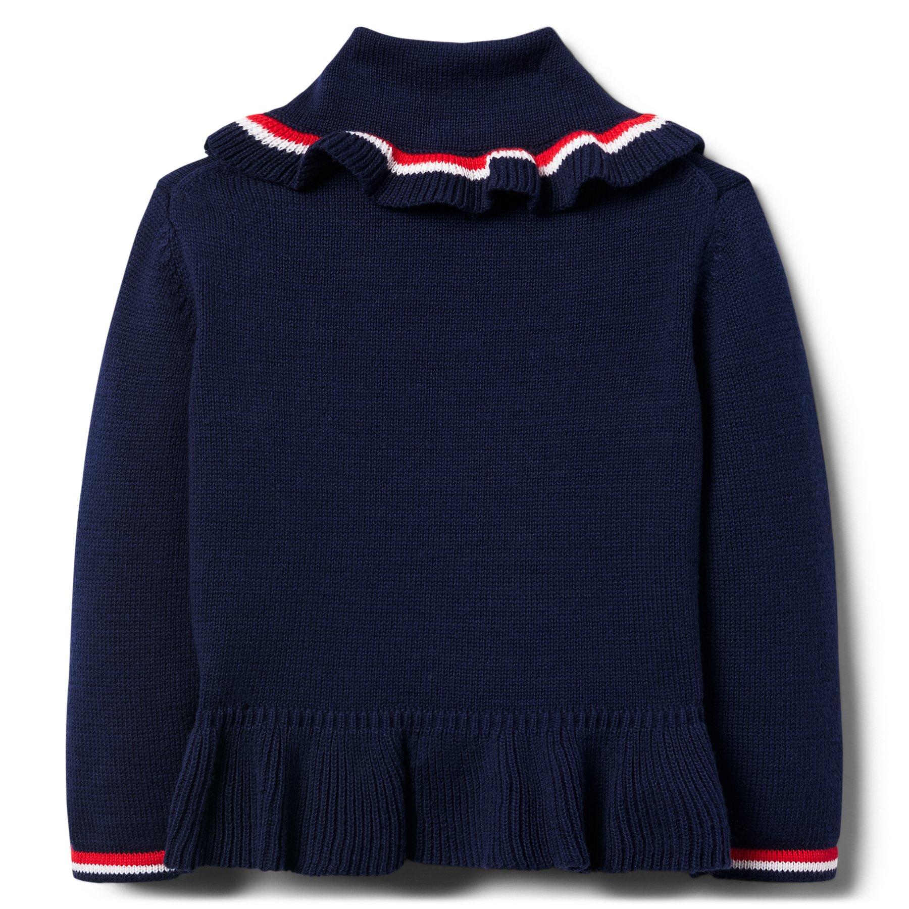 Tipped Ruffle Cardigan image number 1