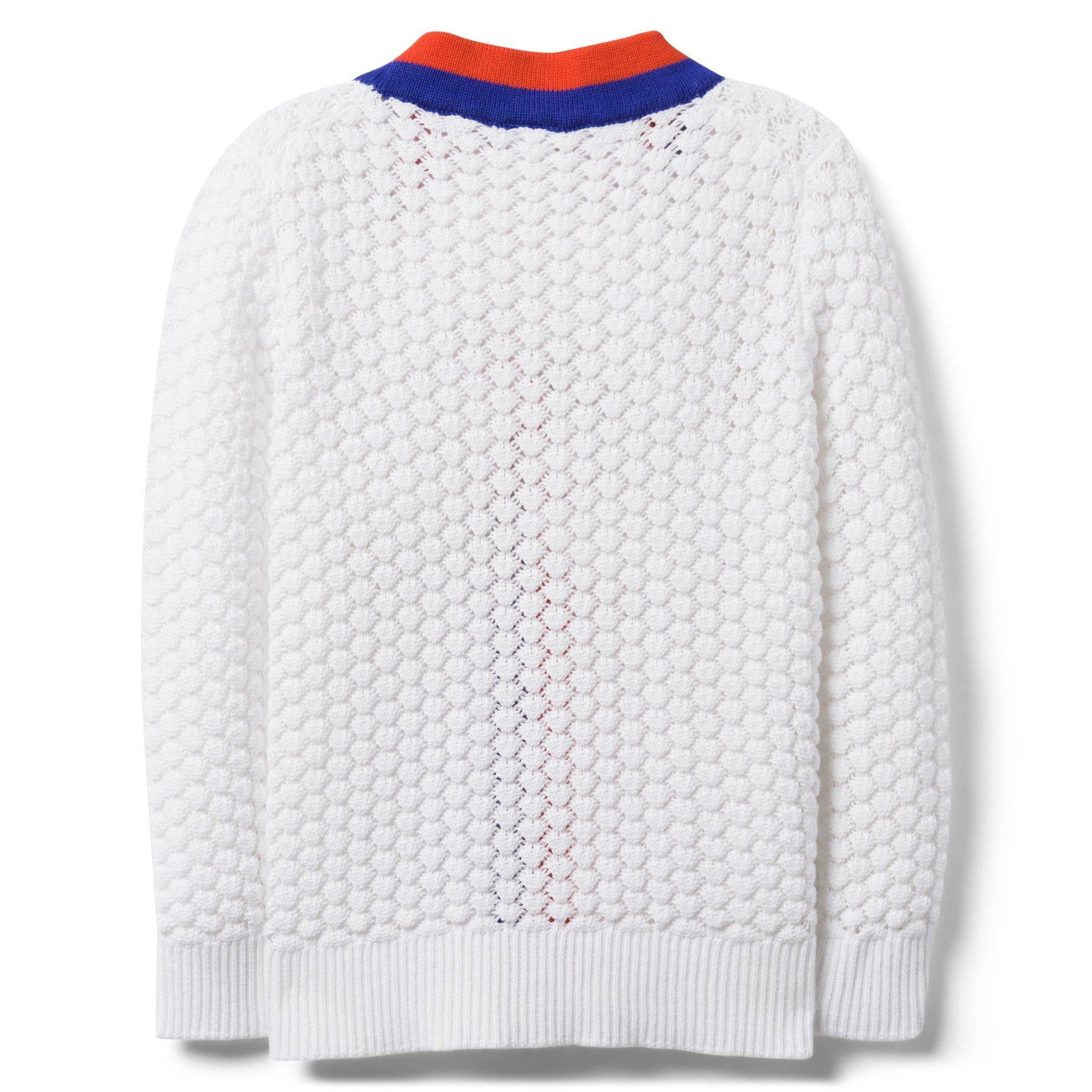 Knit Eyelet Cardigan image number 1
