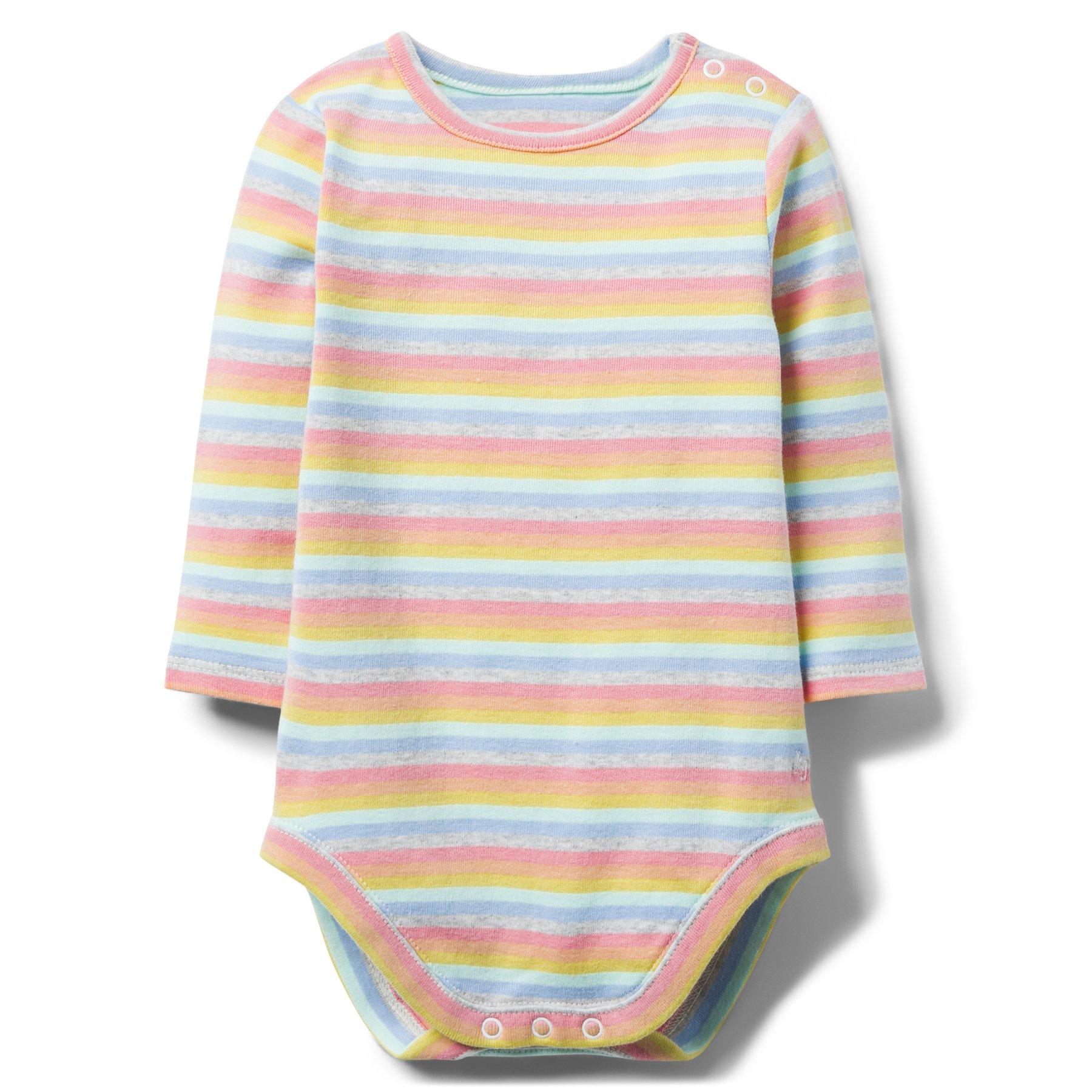 Striped Rainbow Bodysuit image number 0