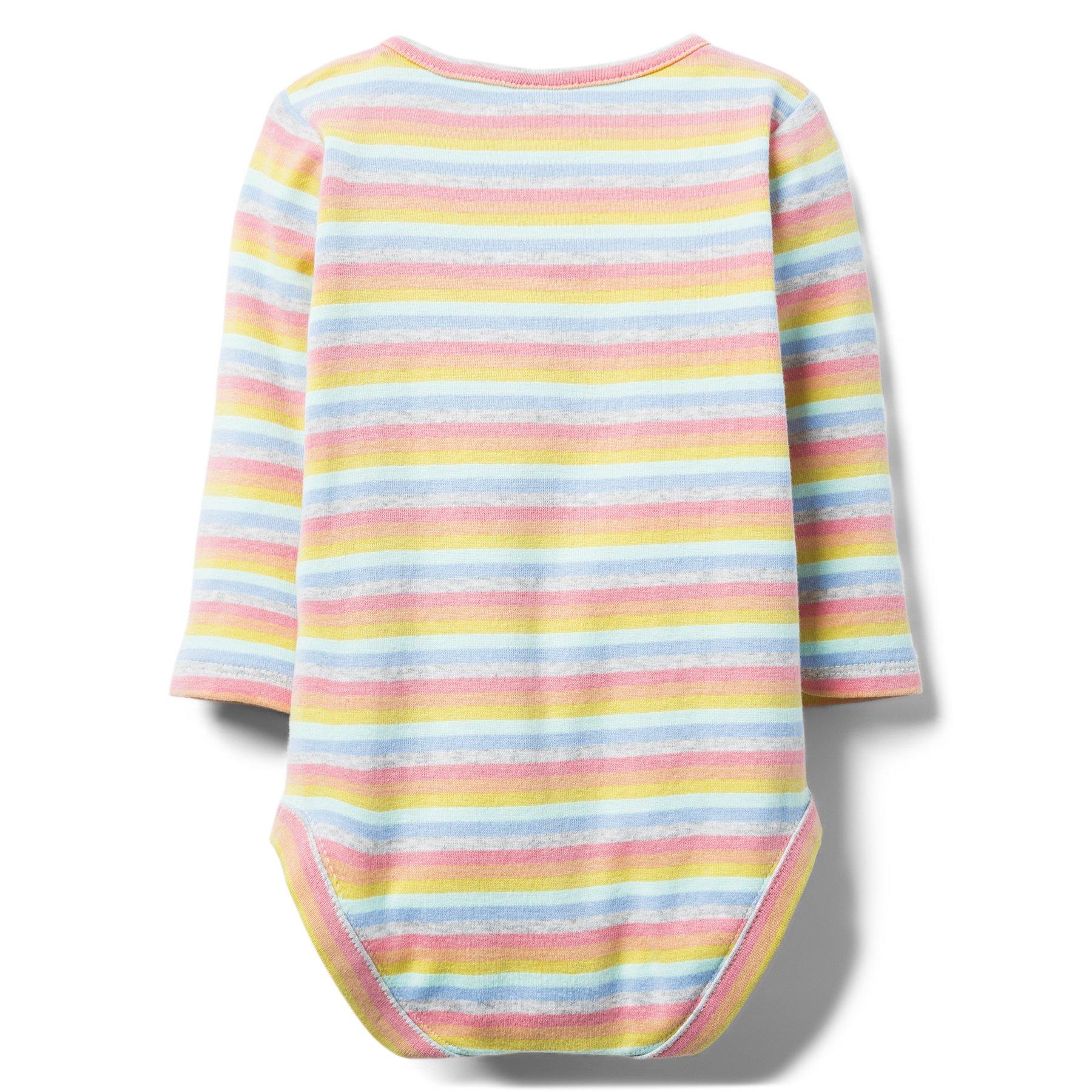 Striped Rainbow Bodysuit image number 1
