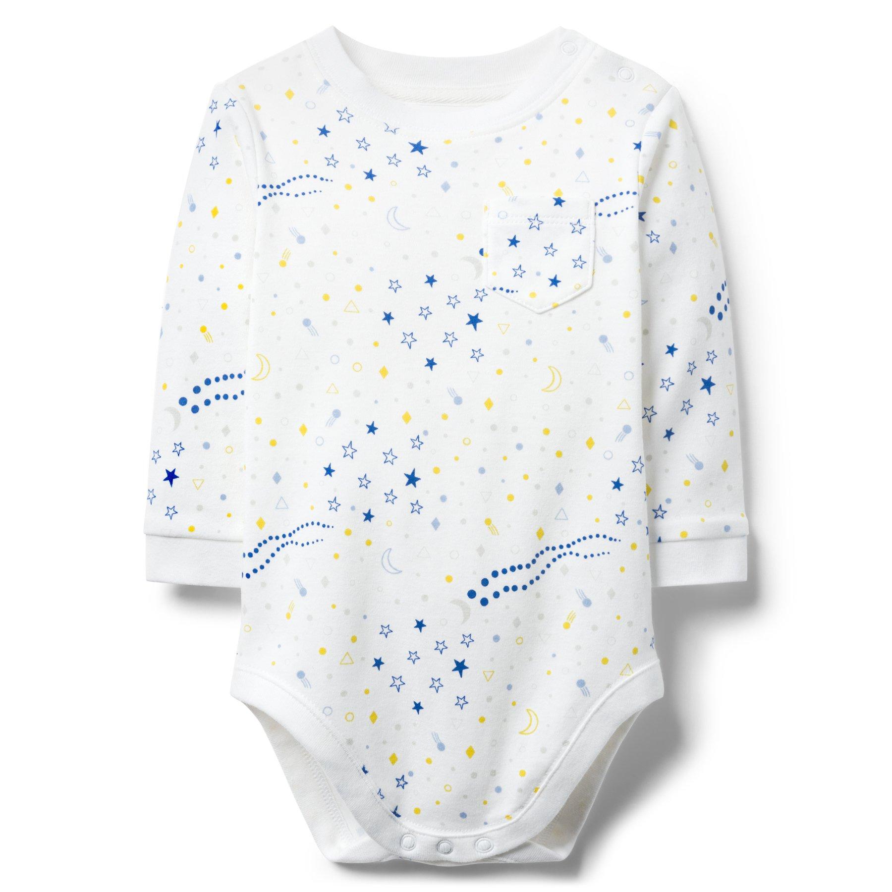 Moon & Star Print Bodysuit image number 0