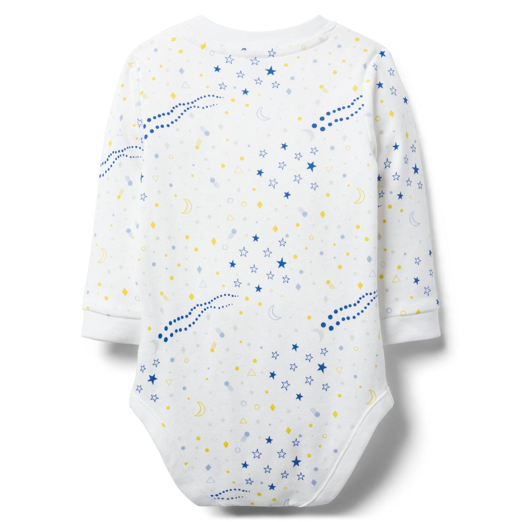 Moon & Star Print Bodysuit image number 1