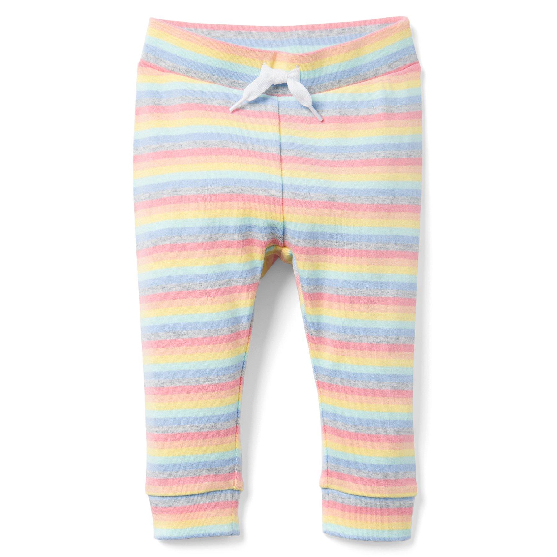 striped rainbow pants