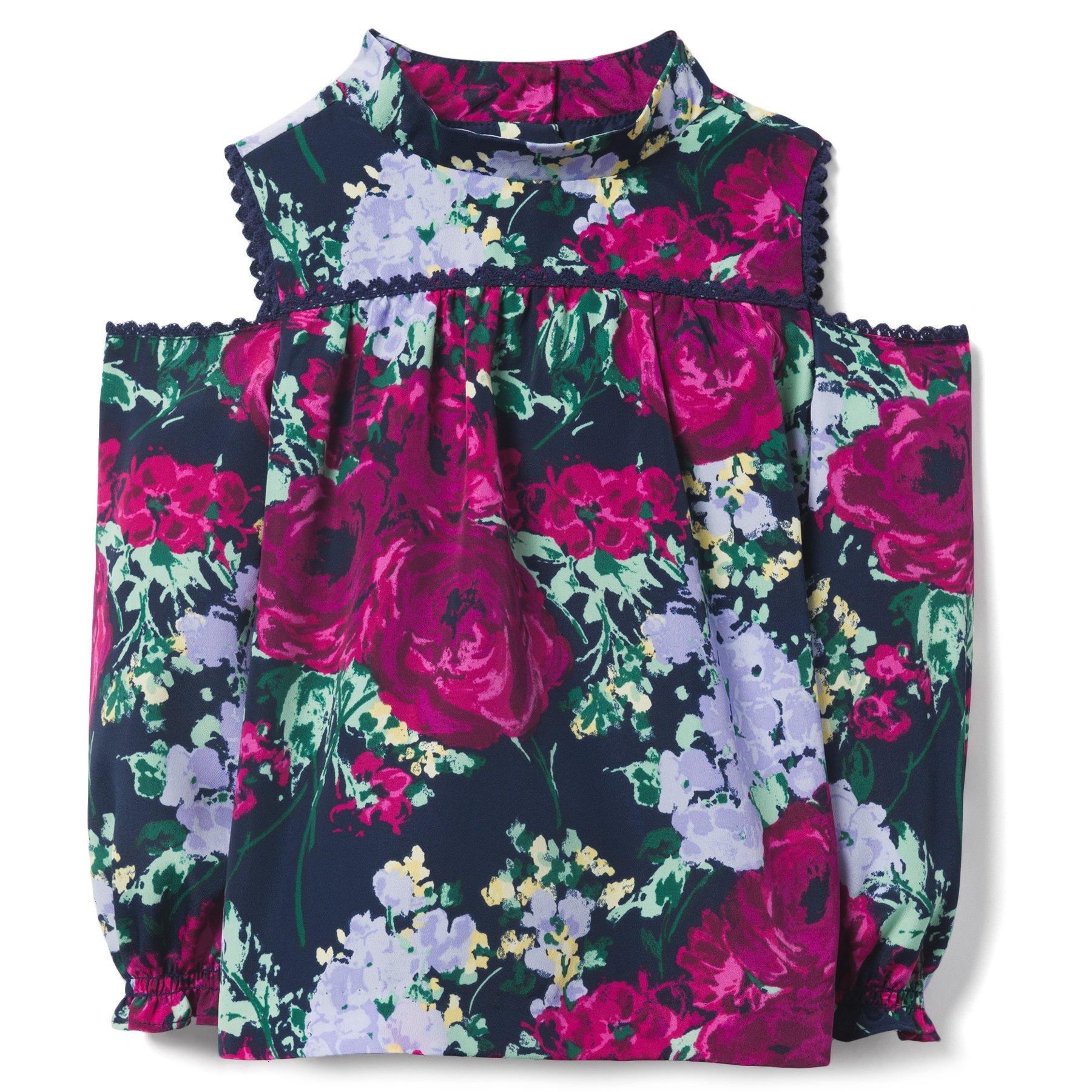 Floral Cold Shoulder Top image number 0