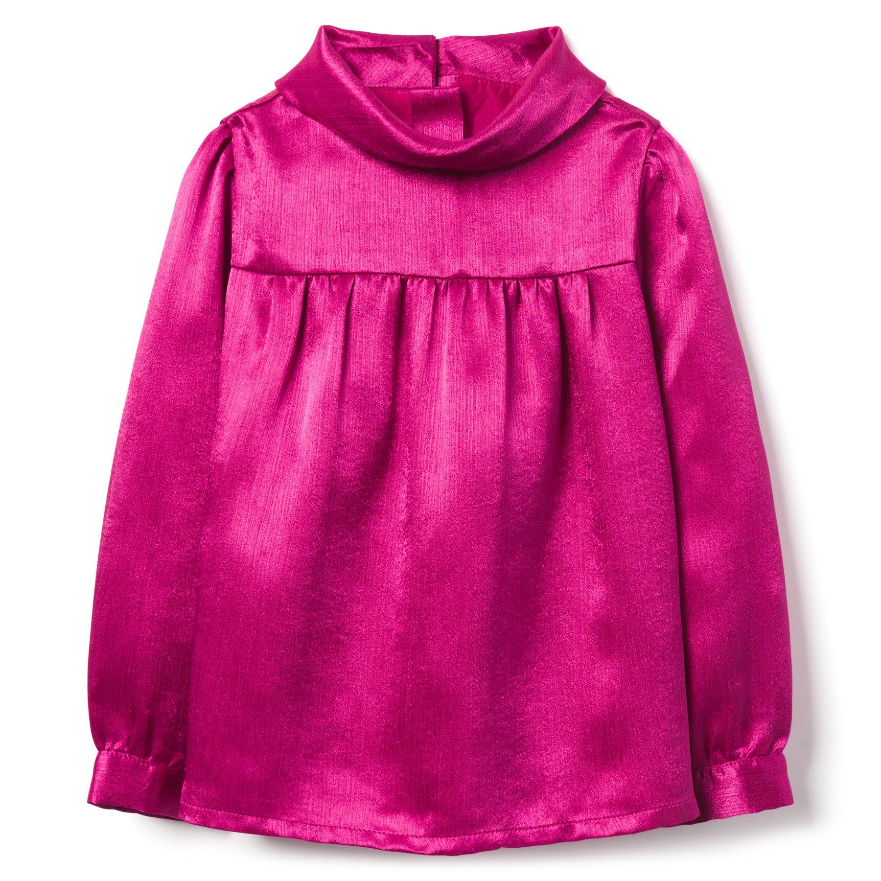 Mock Neck Satin Top image number 0