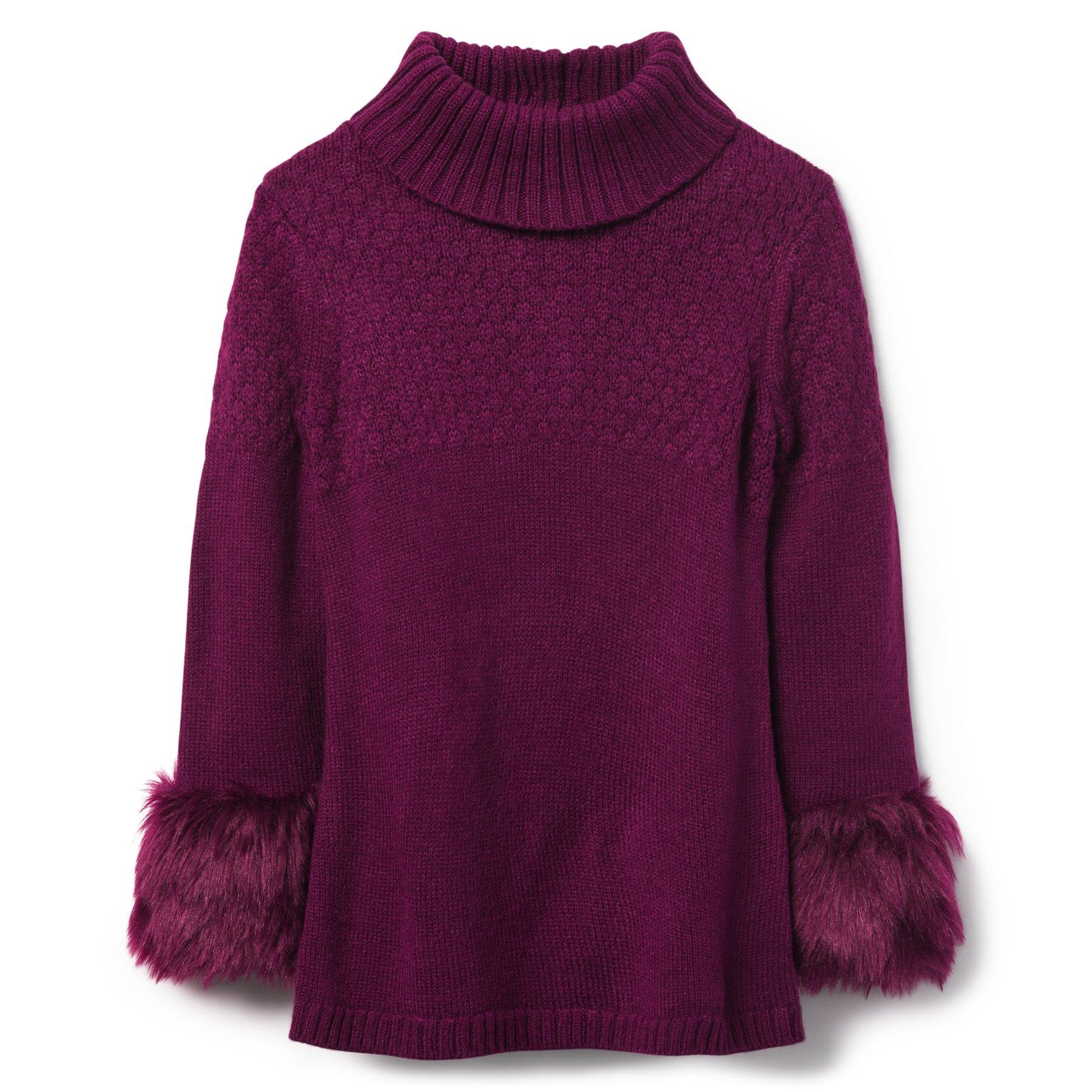 Faux Fur Trim Sweater image number 0