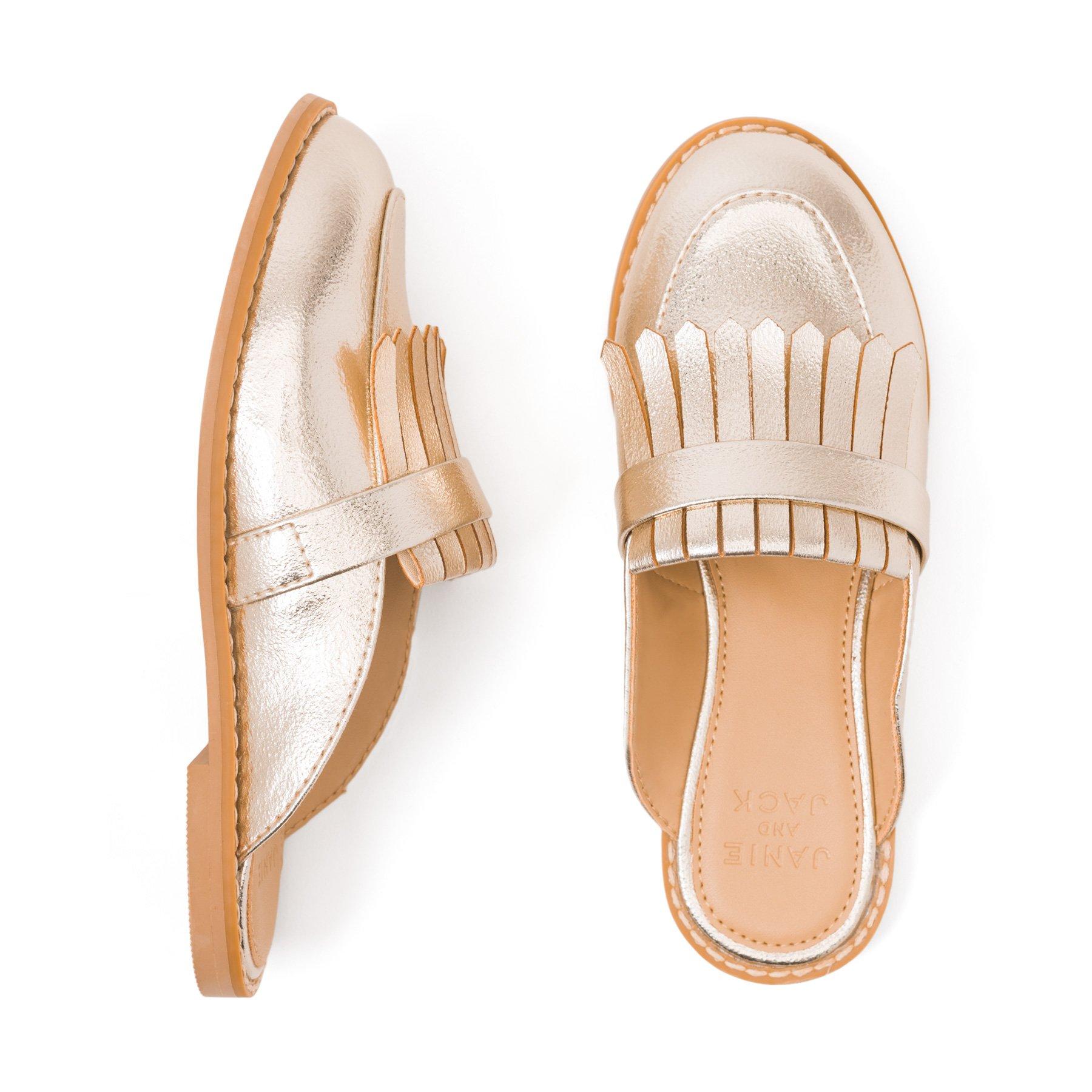 Metallic Fringe Mule  image number 0