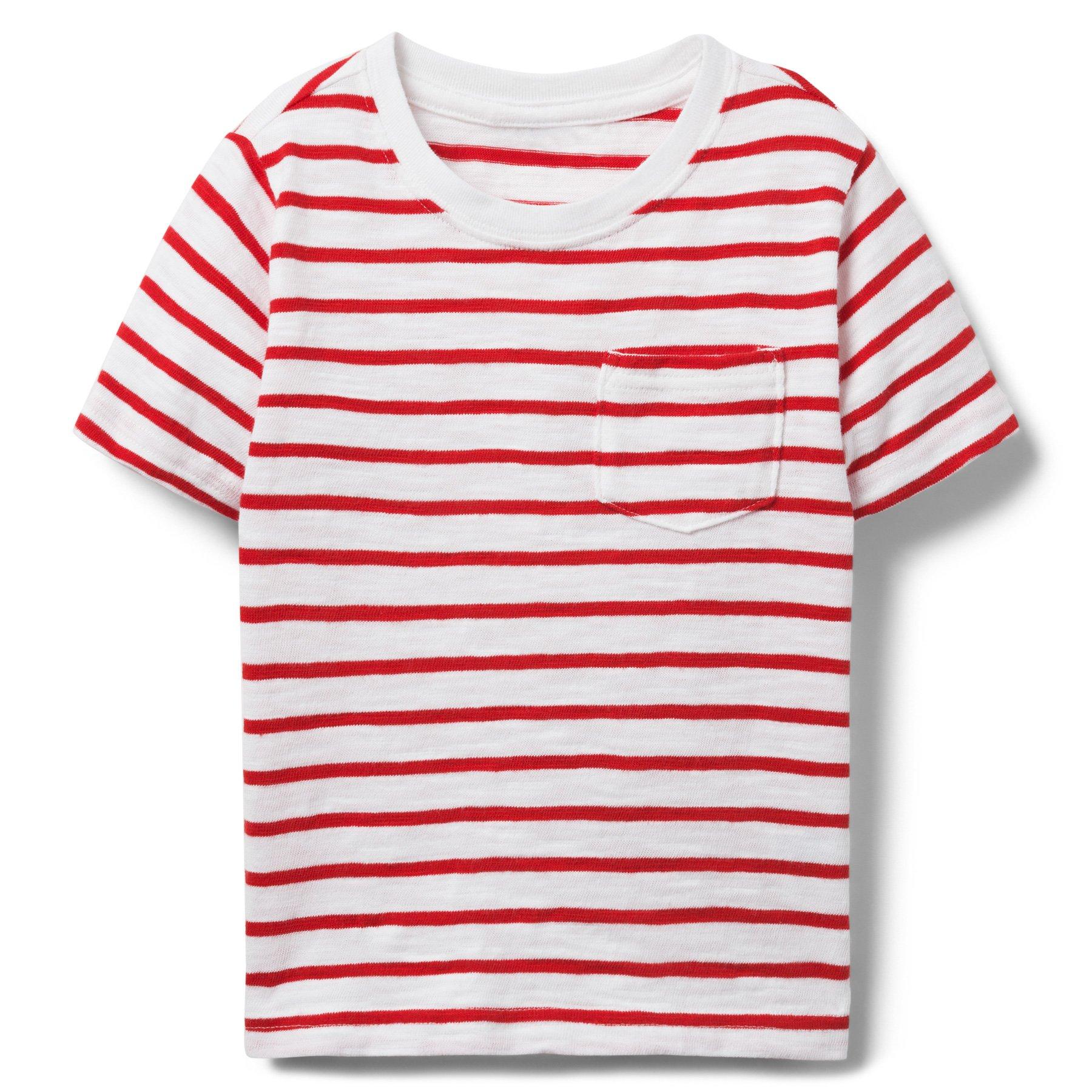 Striped Slub Pocket Tee image number 0