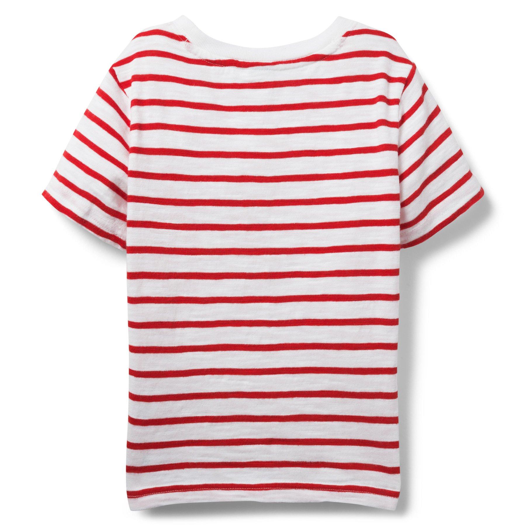 Striped Slub Pocket Tee image number 1