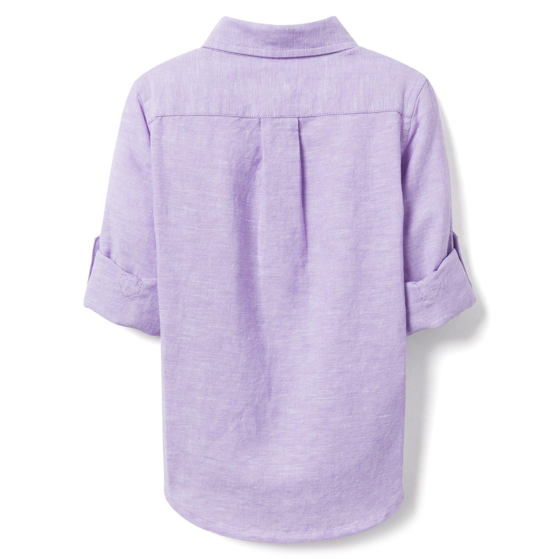 Linen Roll-Cuff Shirt image number 1