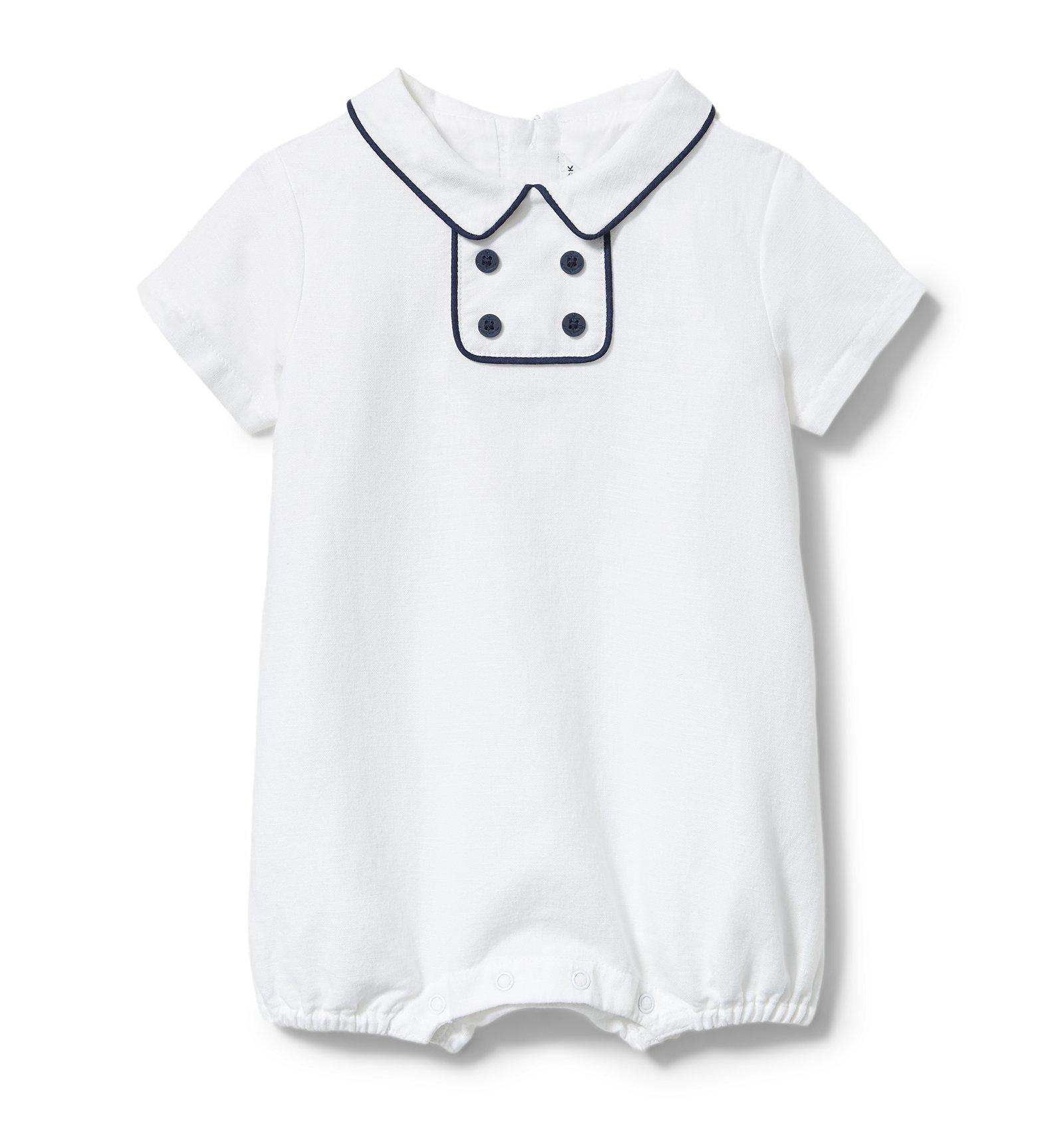 infant white collared shirt