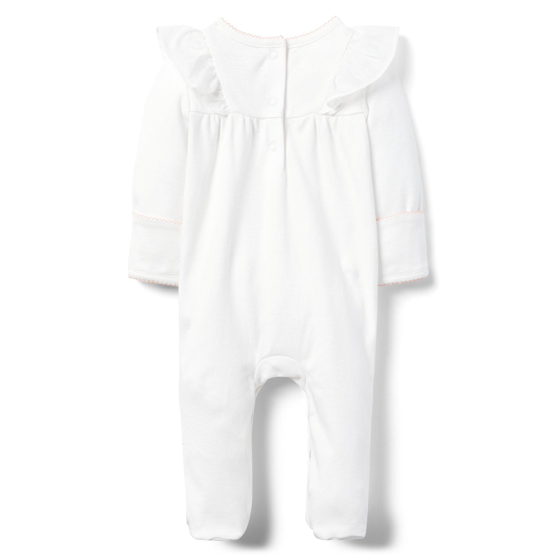 AERIN Embroidered Ruffle Footed 1-Piece image number 2