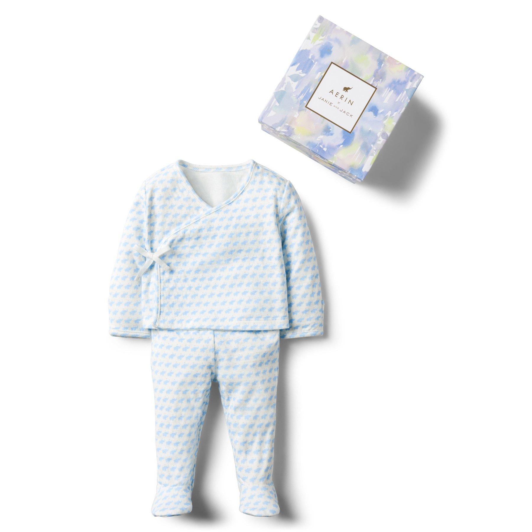 AERIN Elephant Kimono Footed Set  image number 0