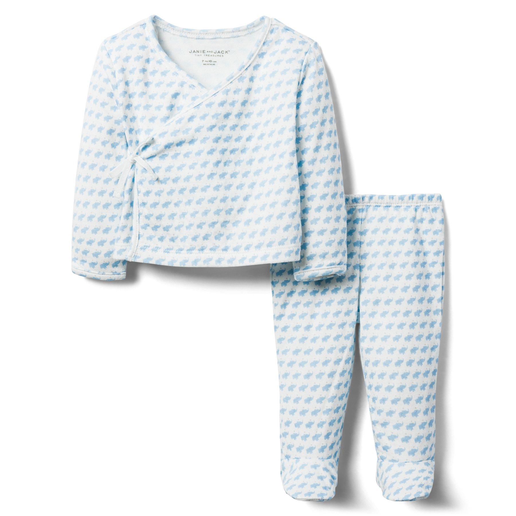 AERIN Elephant Kimono Footed Set  image number 1