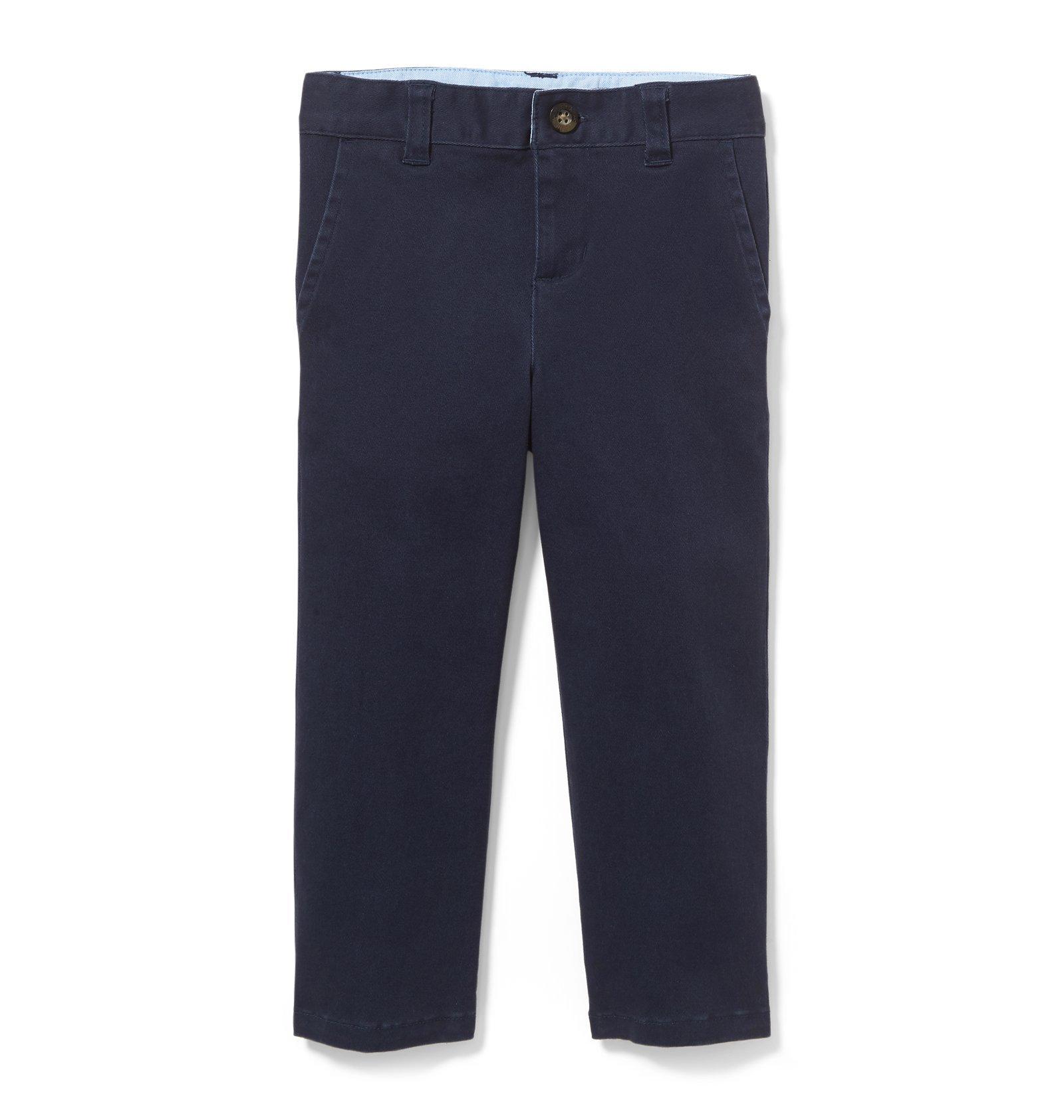 Boy Connor Navy Twill Stretch Pant by Janie and Jack
