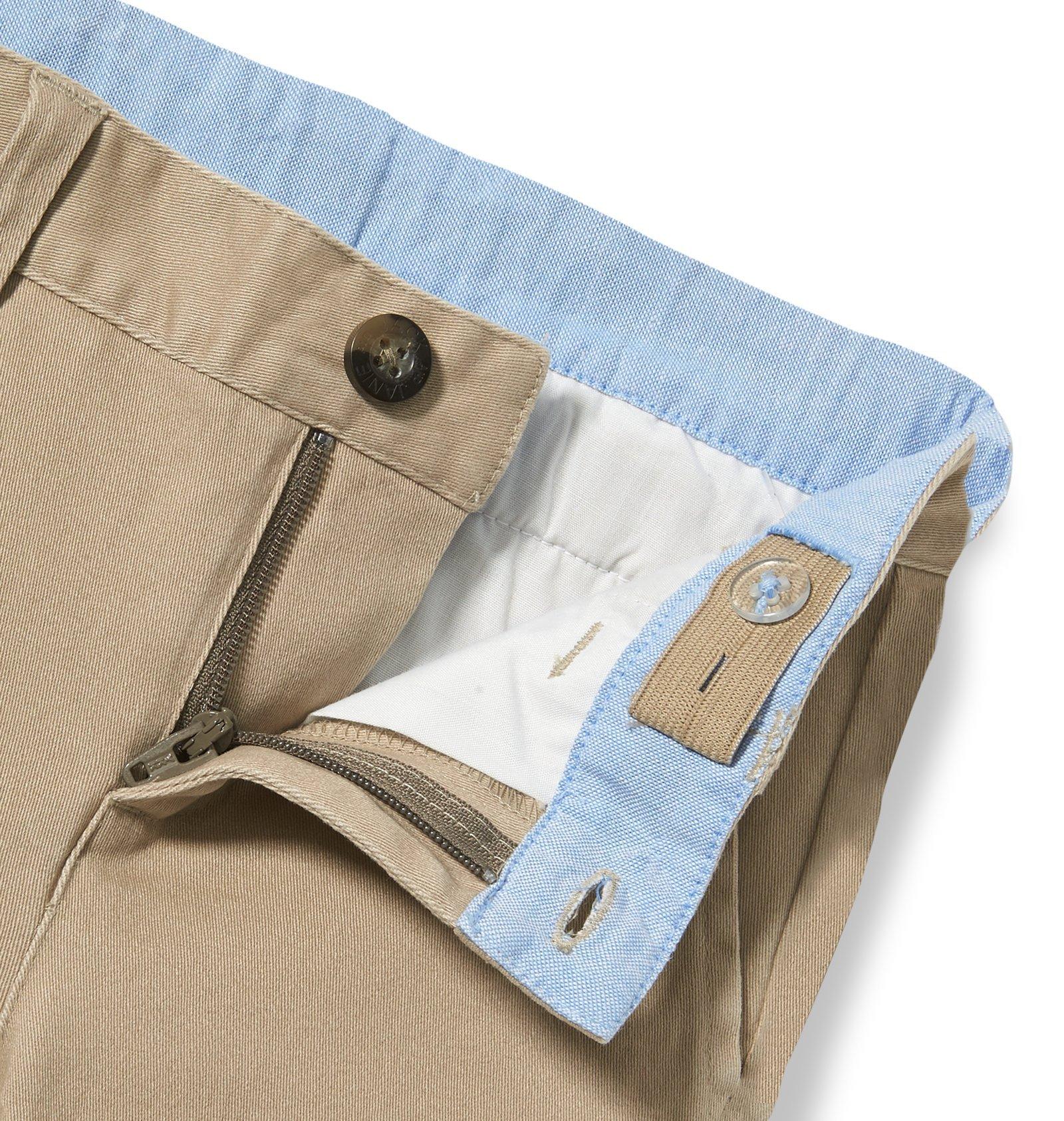 Boy Khaki Stretch Twill Pant by Janie and Jack