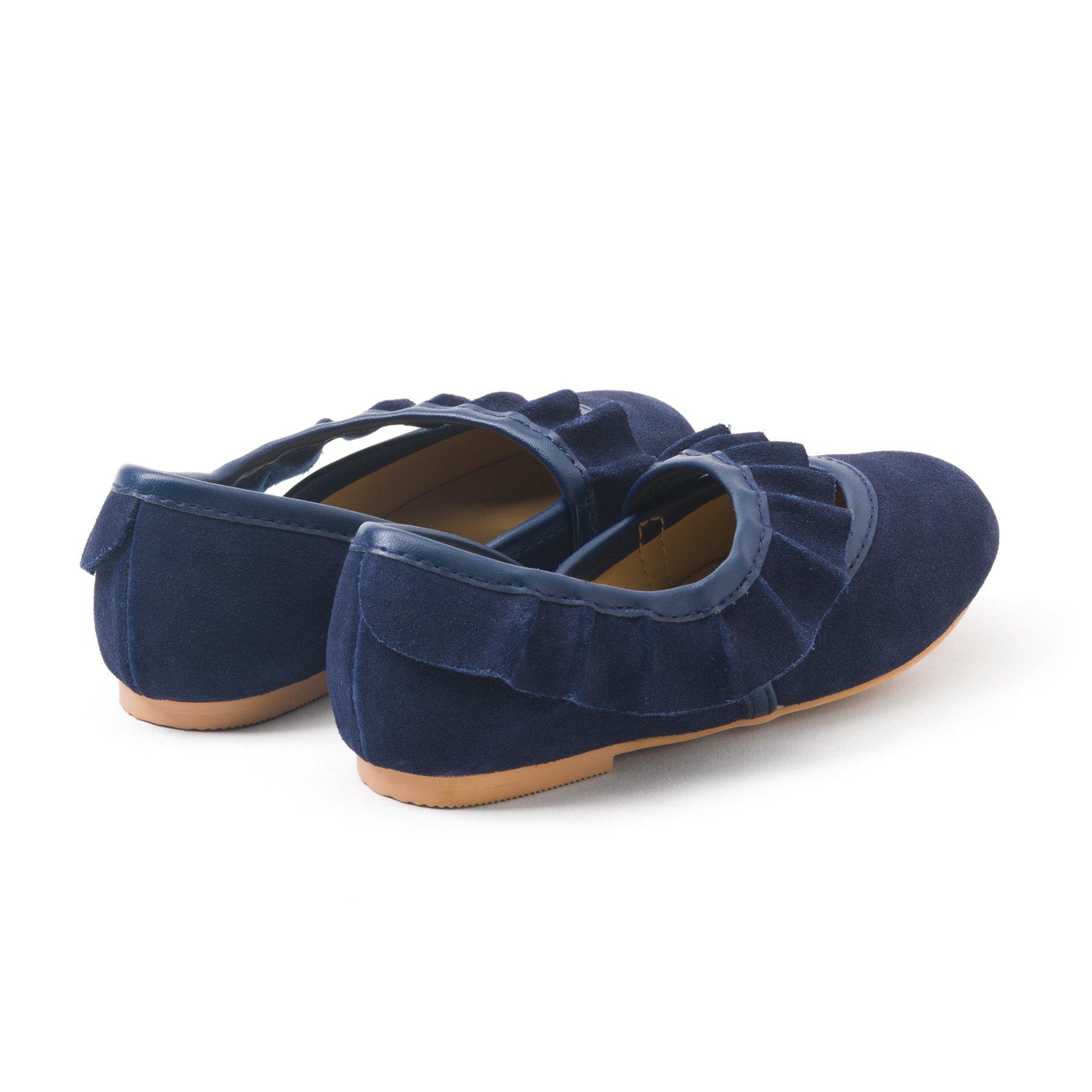 Ruffle Suede Flat  image number 1