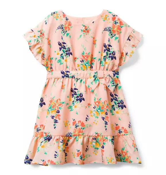 Floral Ruffle Sleeve Dress image number 0