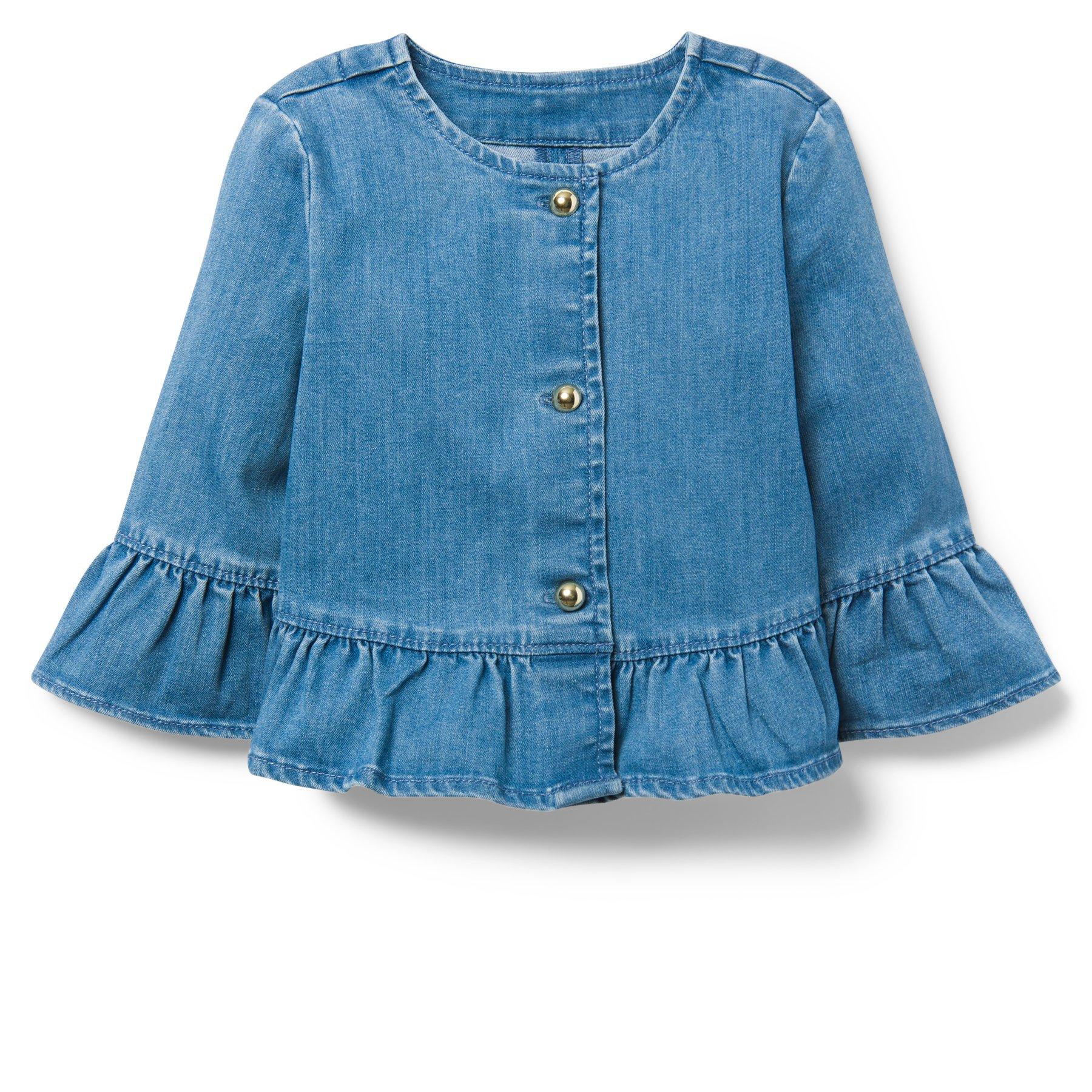 Ruffle Denim Jacket  image number 0