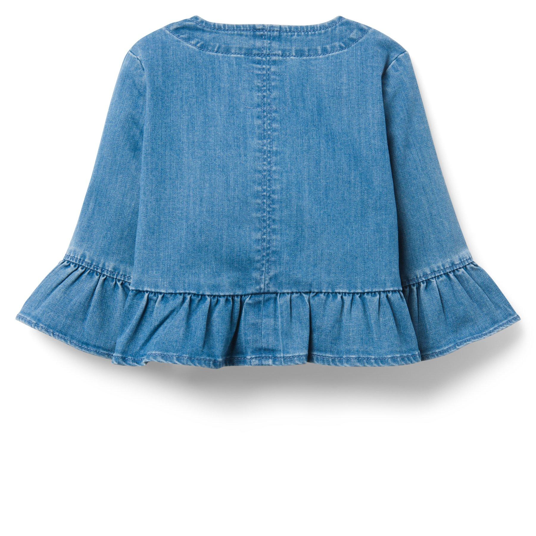 Ruffle Denim Jacket  image number 1