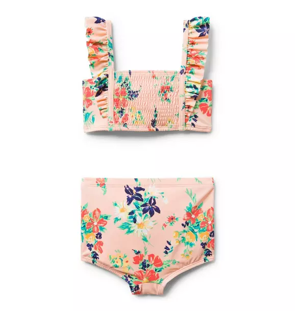 Floral Ruffle 2-Piece Swimsuit image number 1