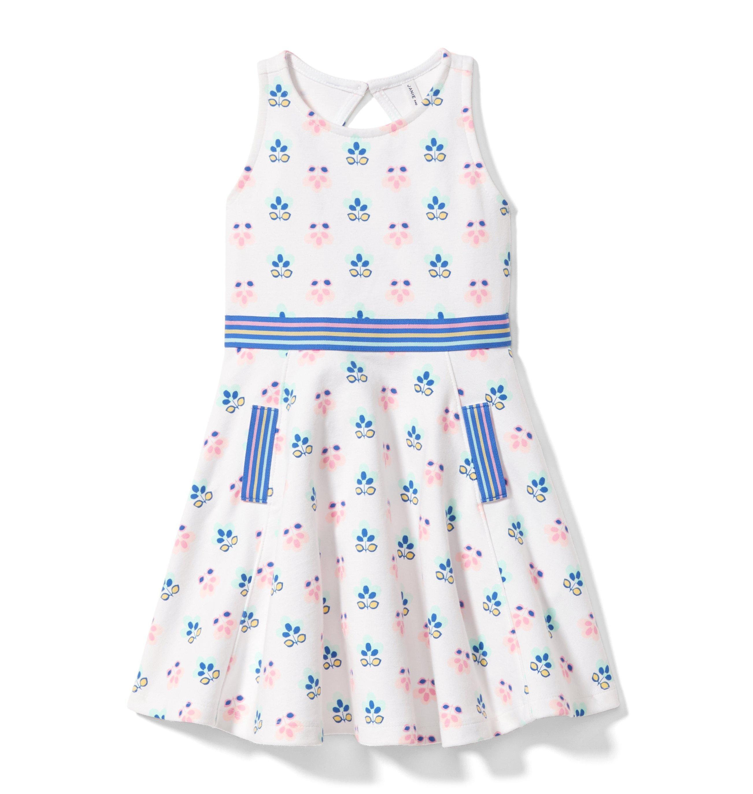 Petal Striped Ponte Dress image number 0