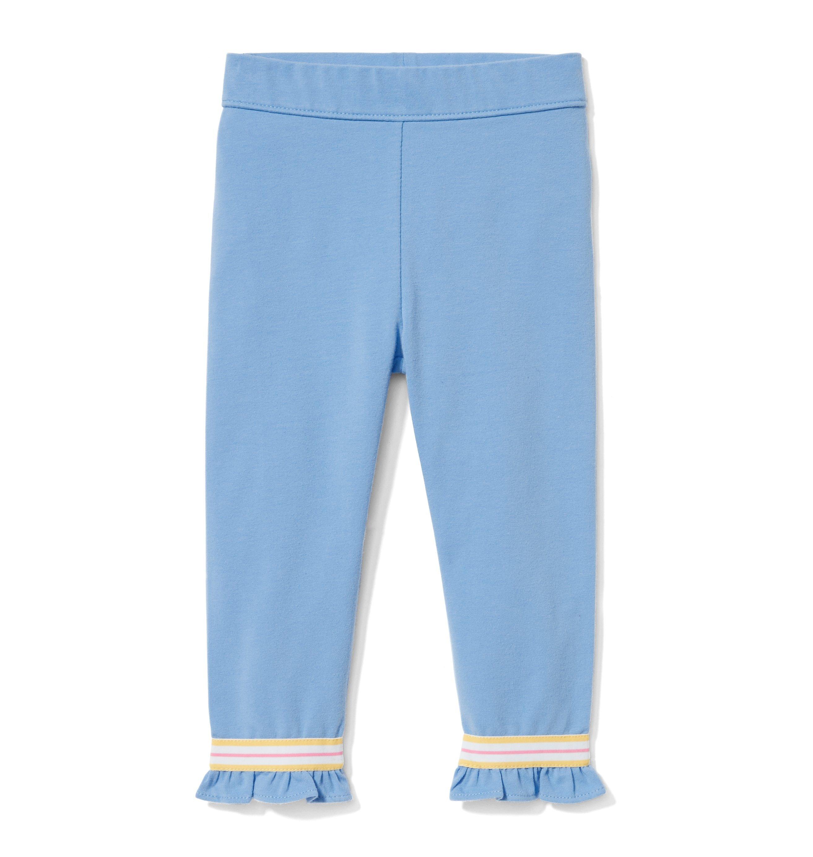 Cornflower Blue Cotton Lycra Leggings