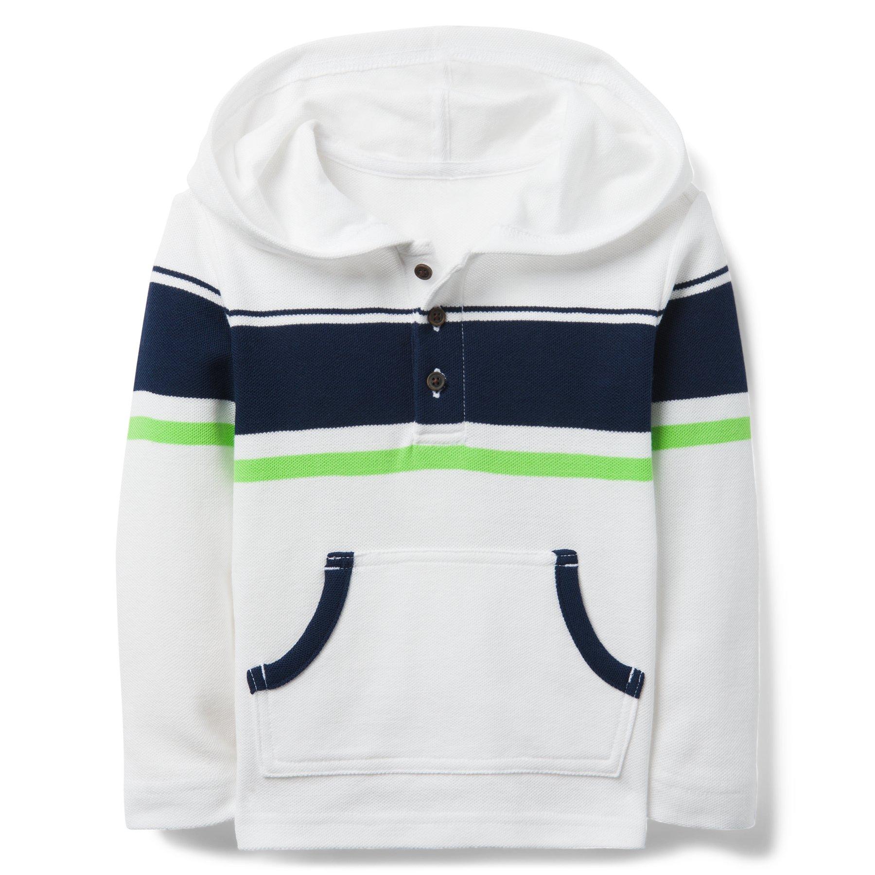 Striped Hooded Pullover image number 0