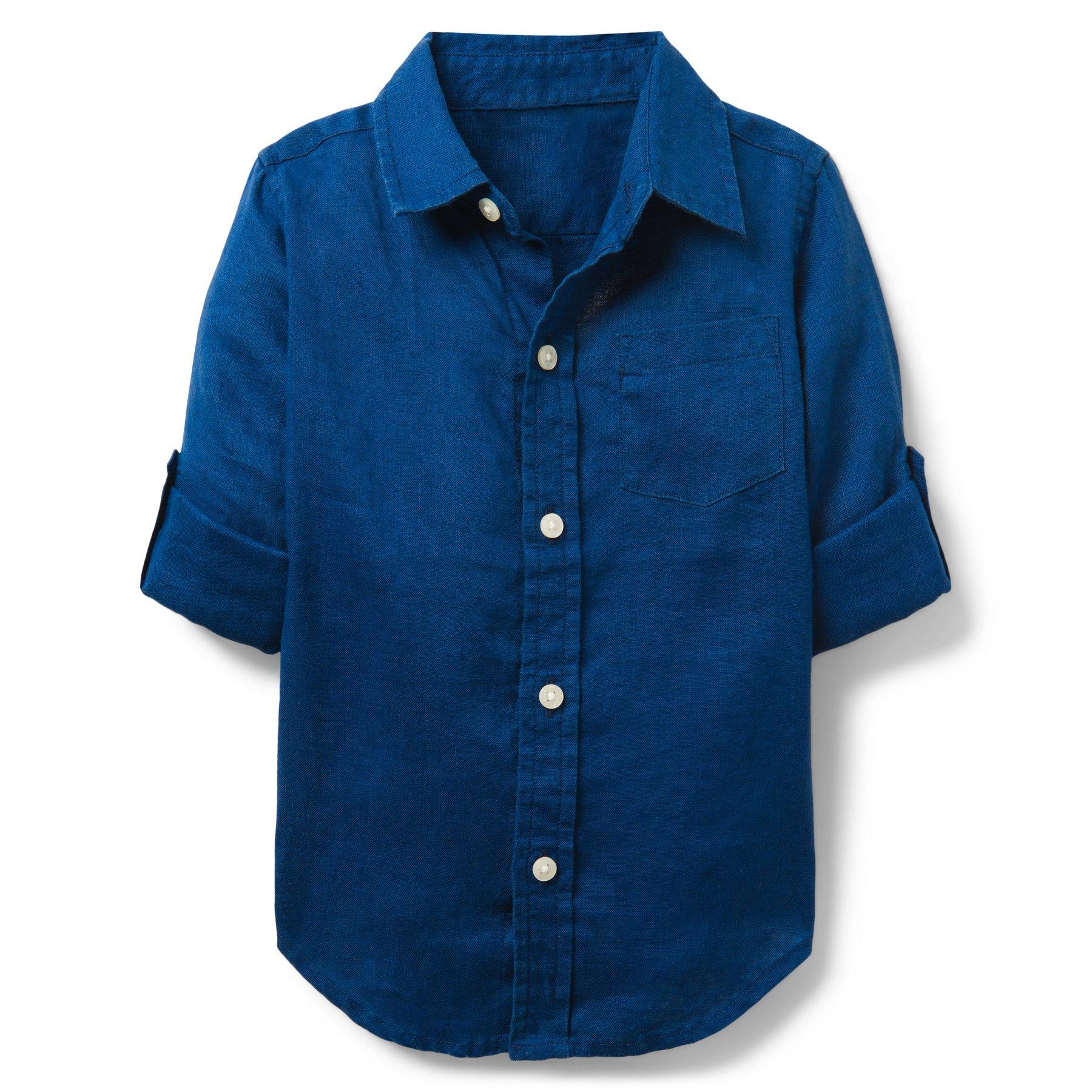 Linen Roll-Cuff Shirt image number 0