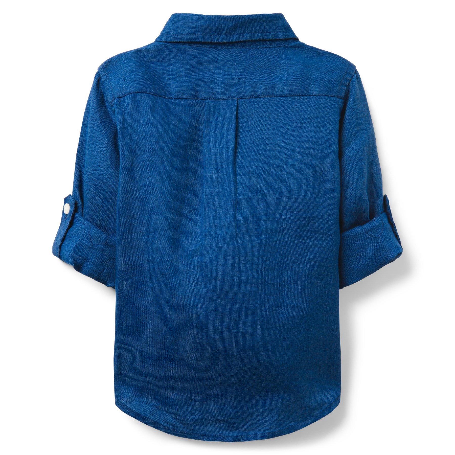 Linen Roll-Cuff Shirt image number 1