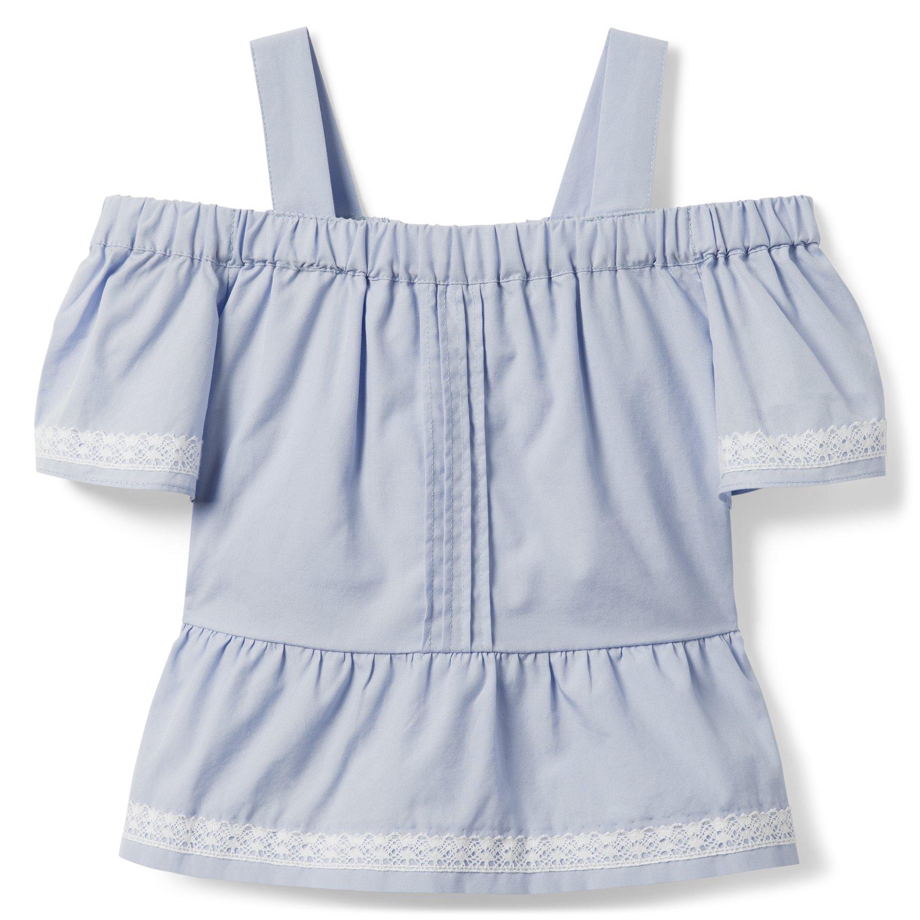 Cold-Shoulder Peplum Top