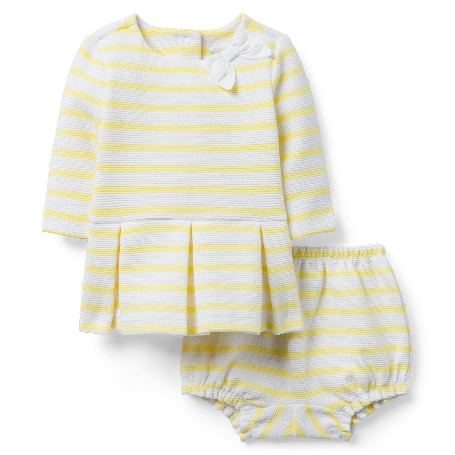 Striped Peplum Matching Set image number 0